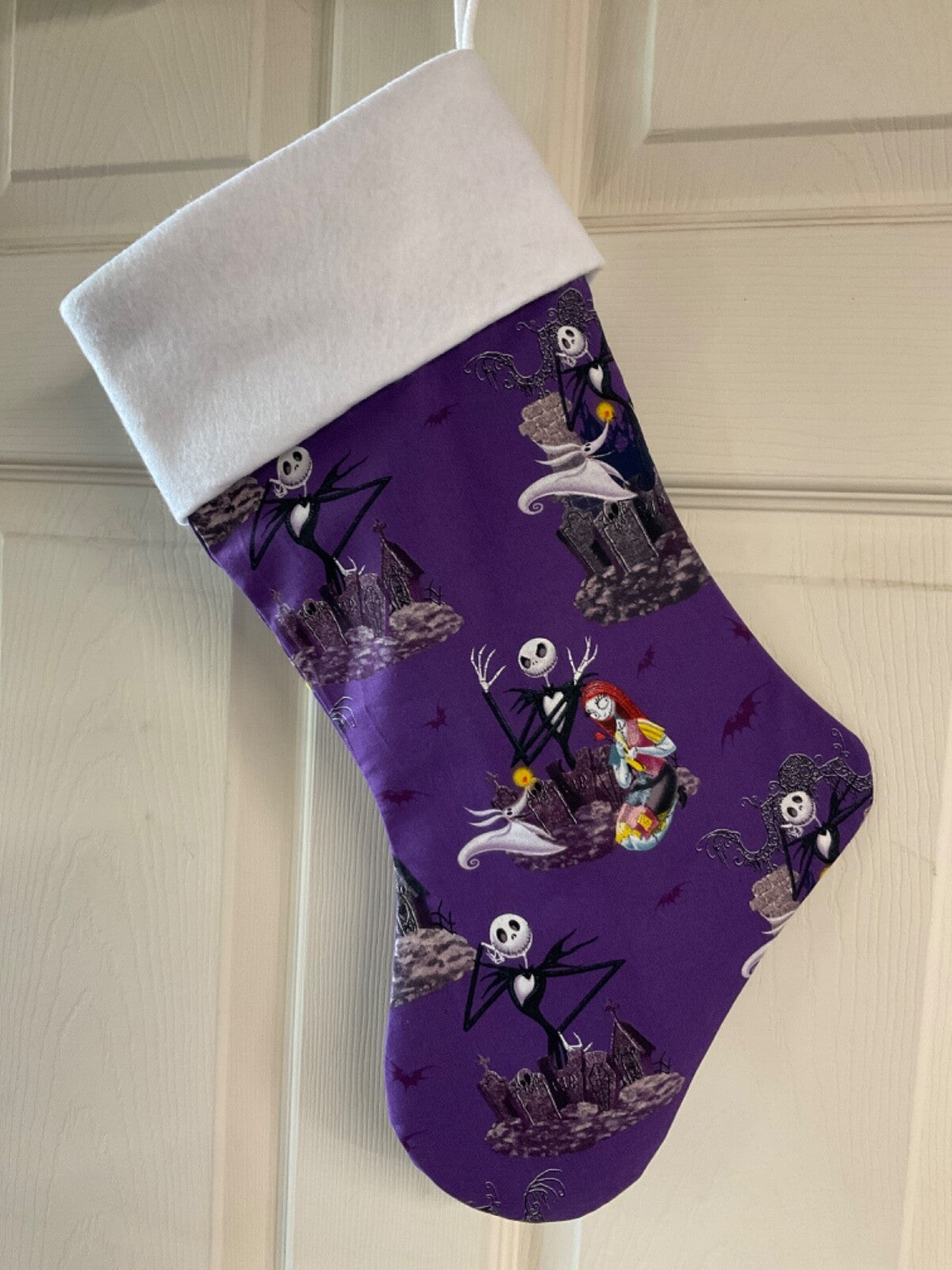 Nightmare Before Christmas ( purple) Christmas Stocking