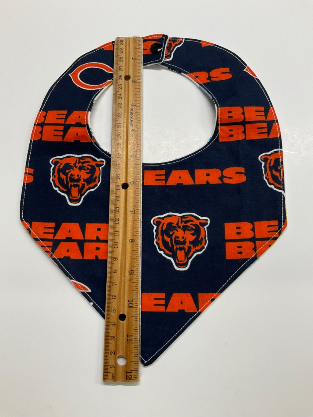 CHICAGO BEARS Handmade bib, reversible