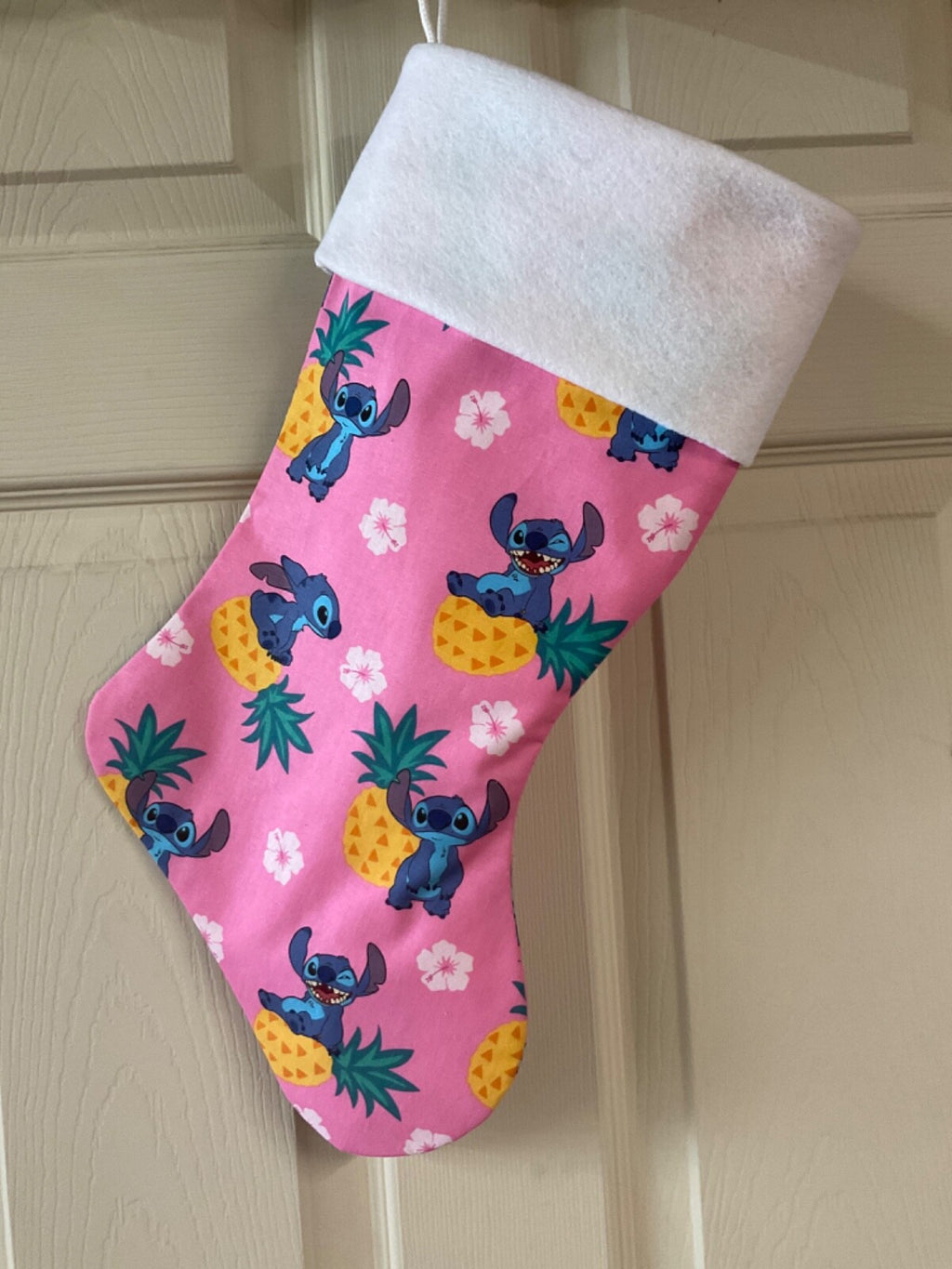 Stitch with Pine Apple Christmas Stocking