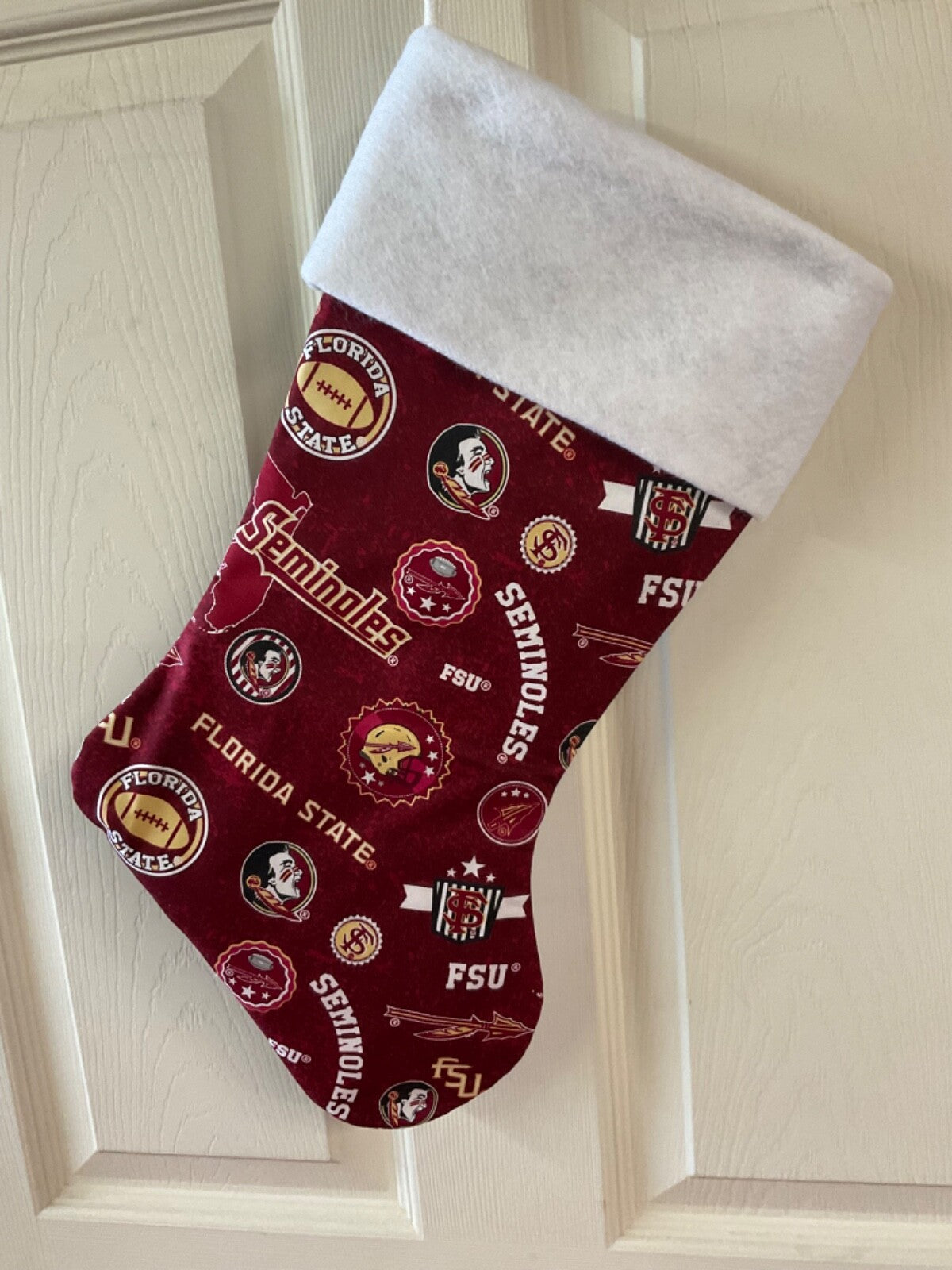 Florida State Seminoles State Design Christmas Stocking