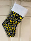 Iowa Hawkeyes (black background) Christmas Stocking