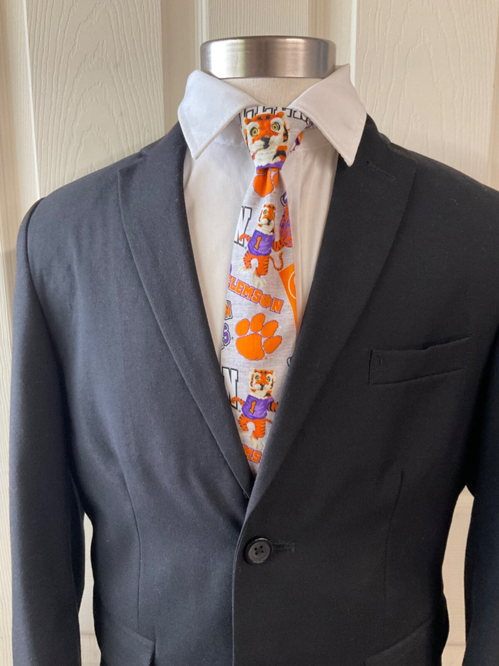 Clemson Tigers kids to pre teens Pre-tied  Ties