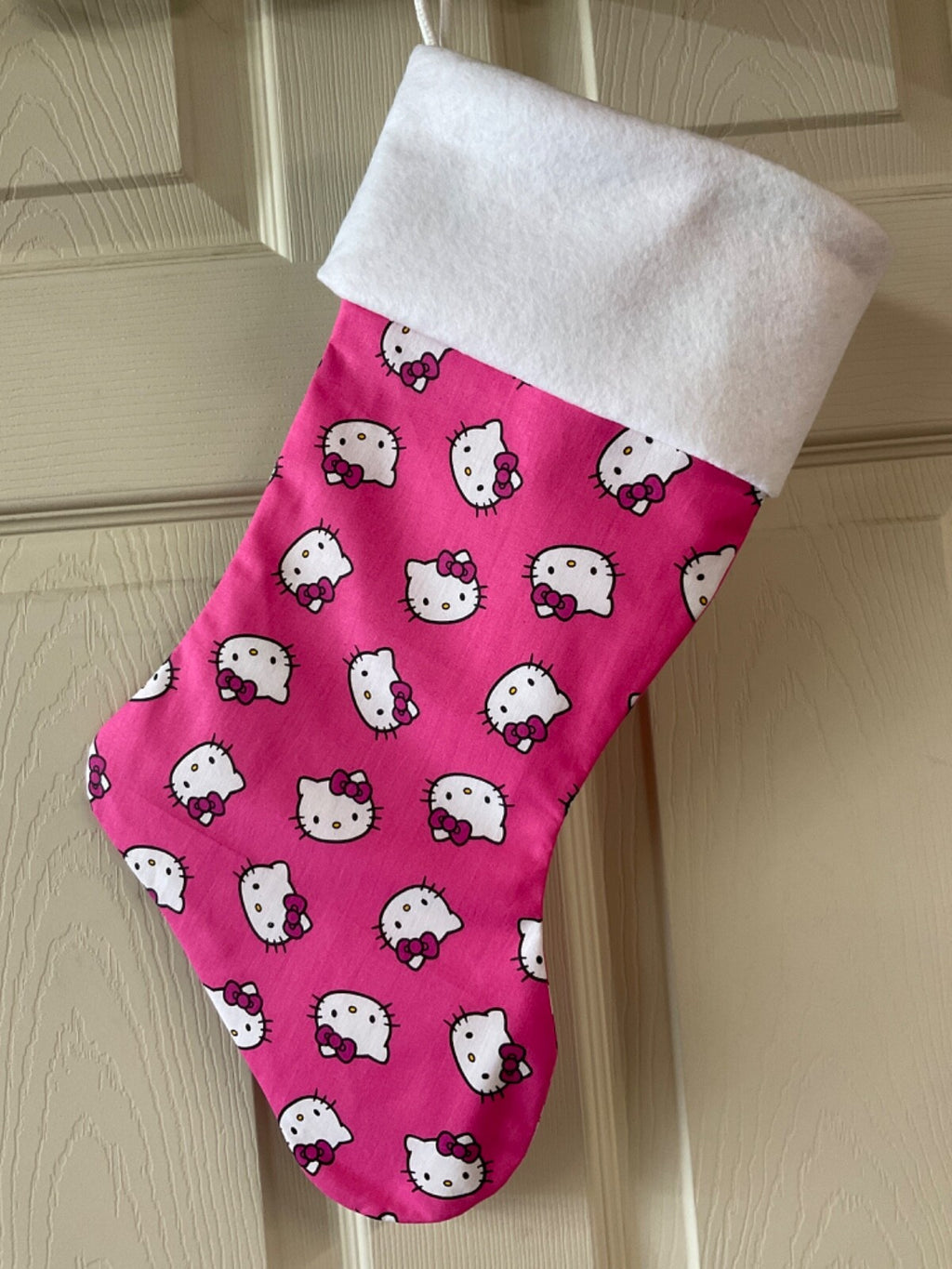 Hello Kitty hot pink Ribbon Christmas Stocking