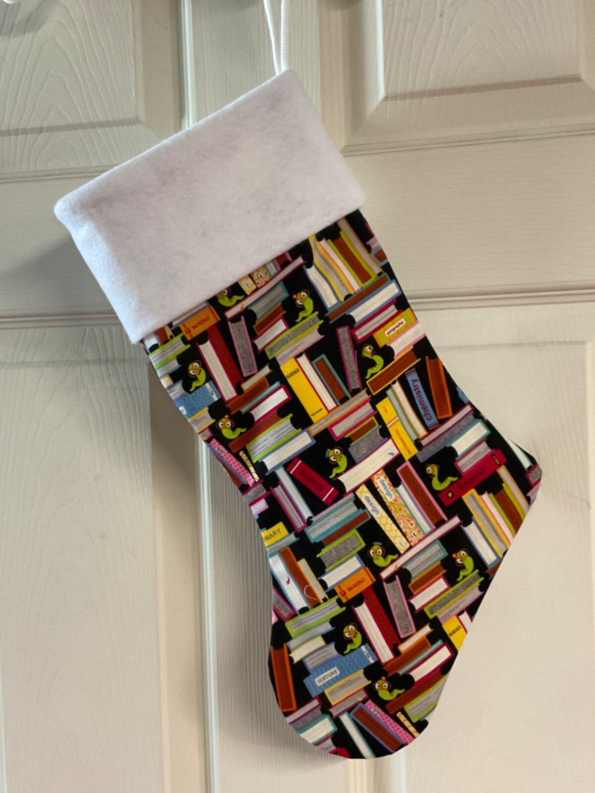 Book worms Christmas Stocking
