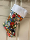 Christmas Village Christmas Stocking