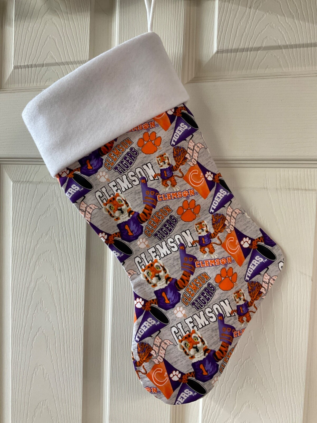 Clemson Tigers w/ mascot Christmas Stocking