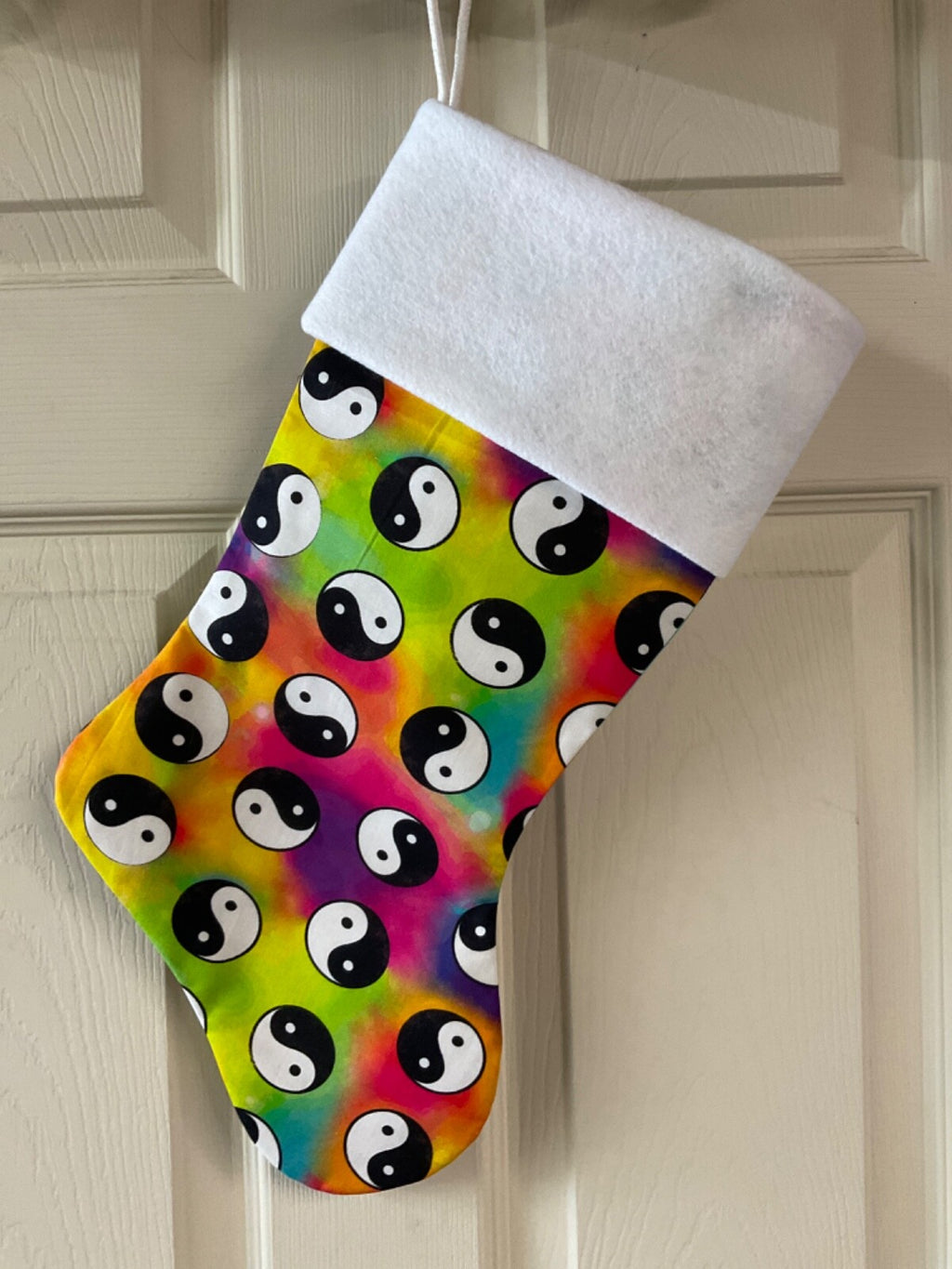 Yin Yang  Christmas Stocking