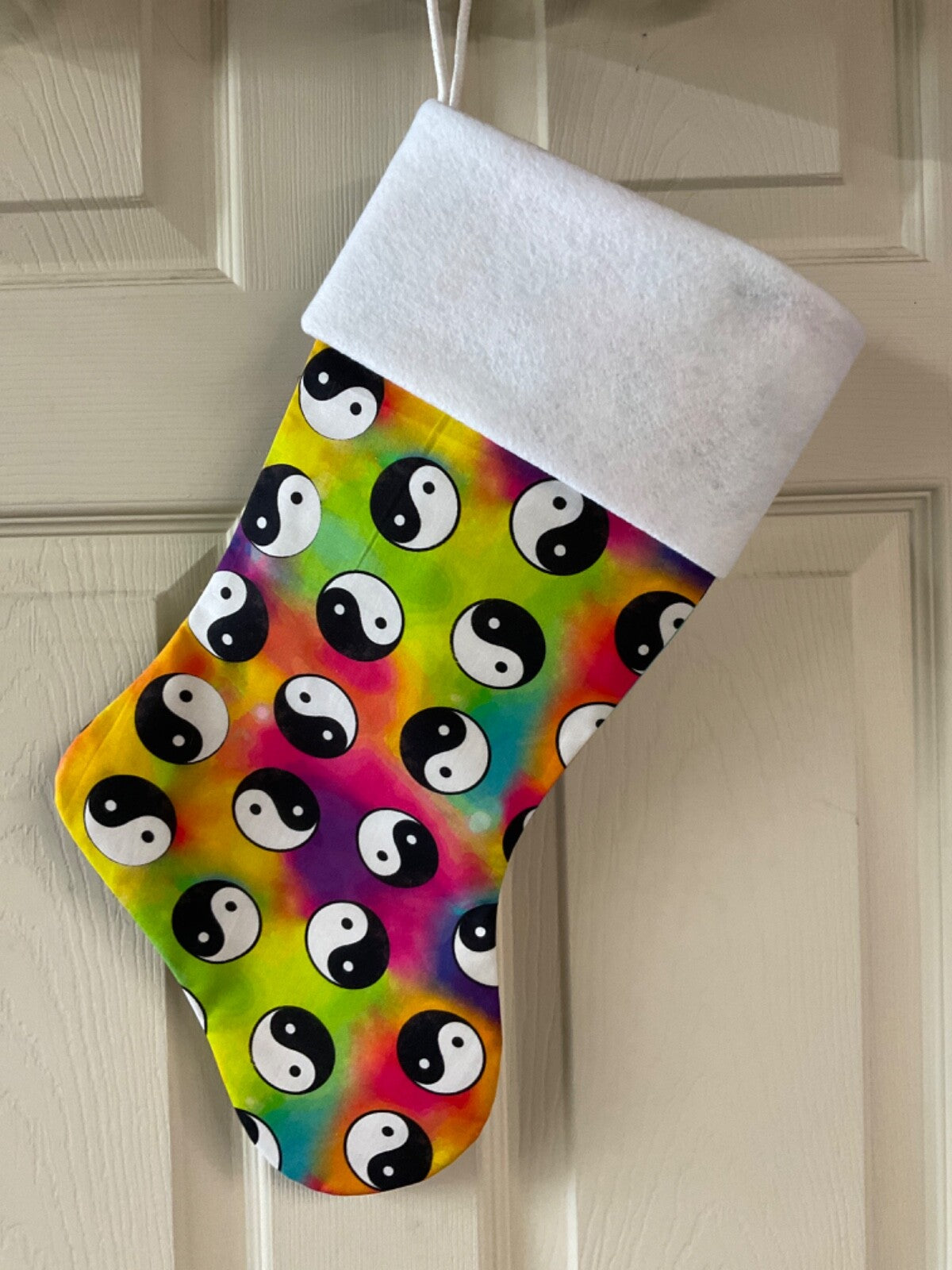 Yin Yang  Christmas Stocking