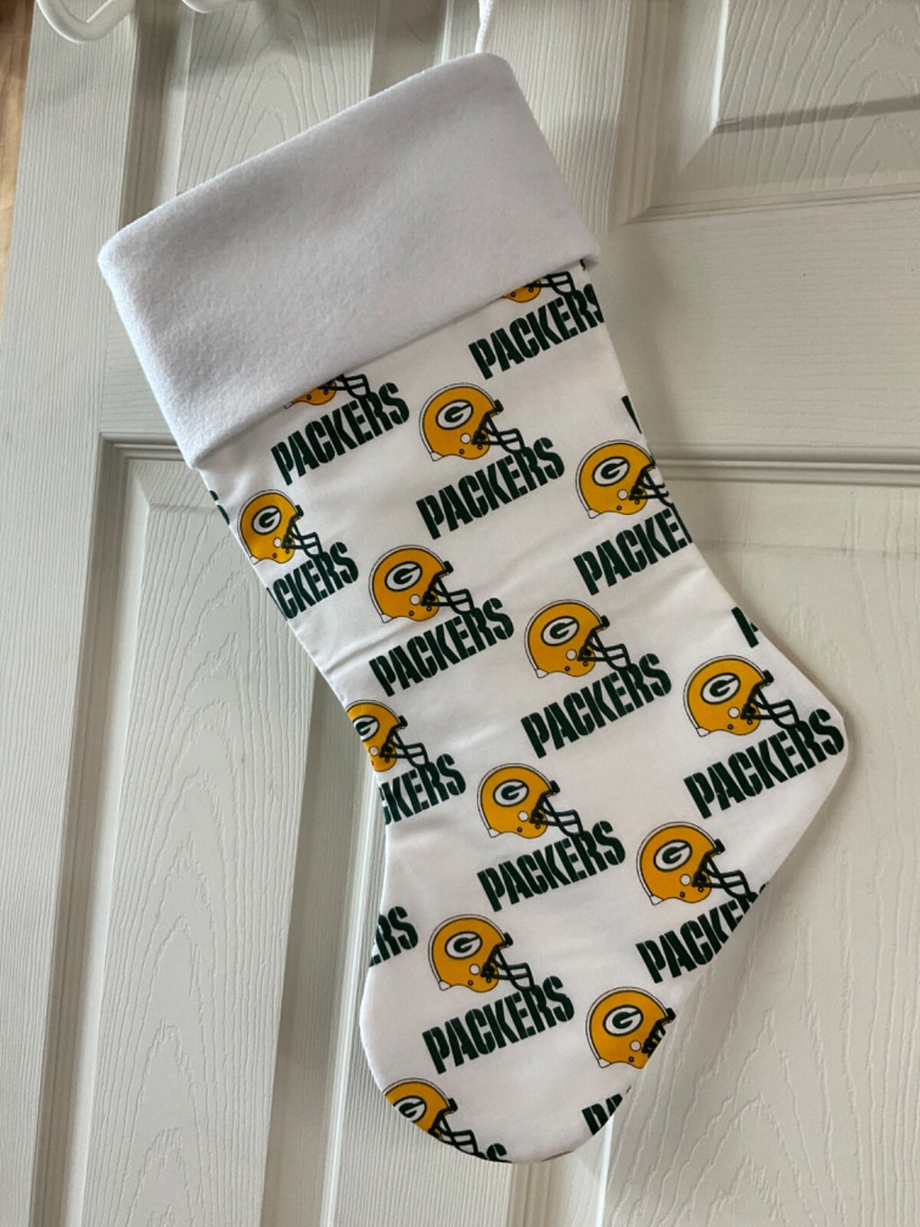Green Bay Packers (White) Christmas Stocking