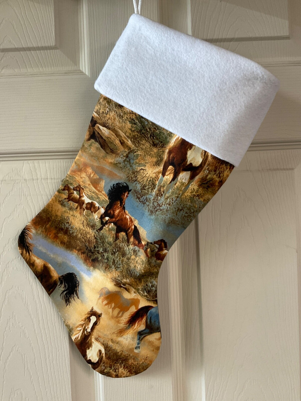 Wild Horses Christmas Stocking