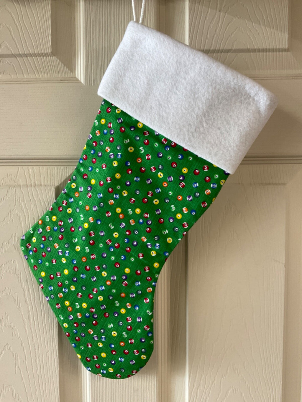 Pool balls * Christmas Stocking