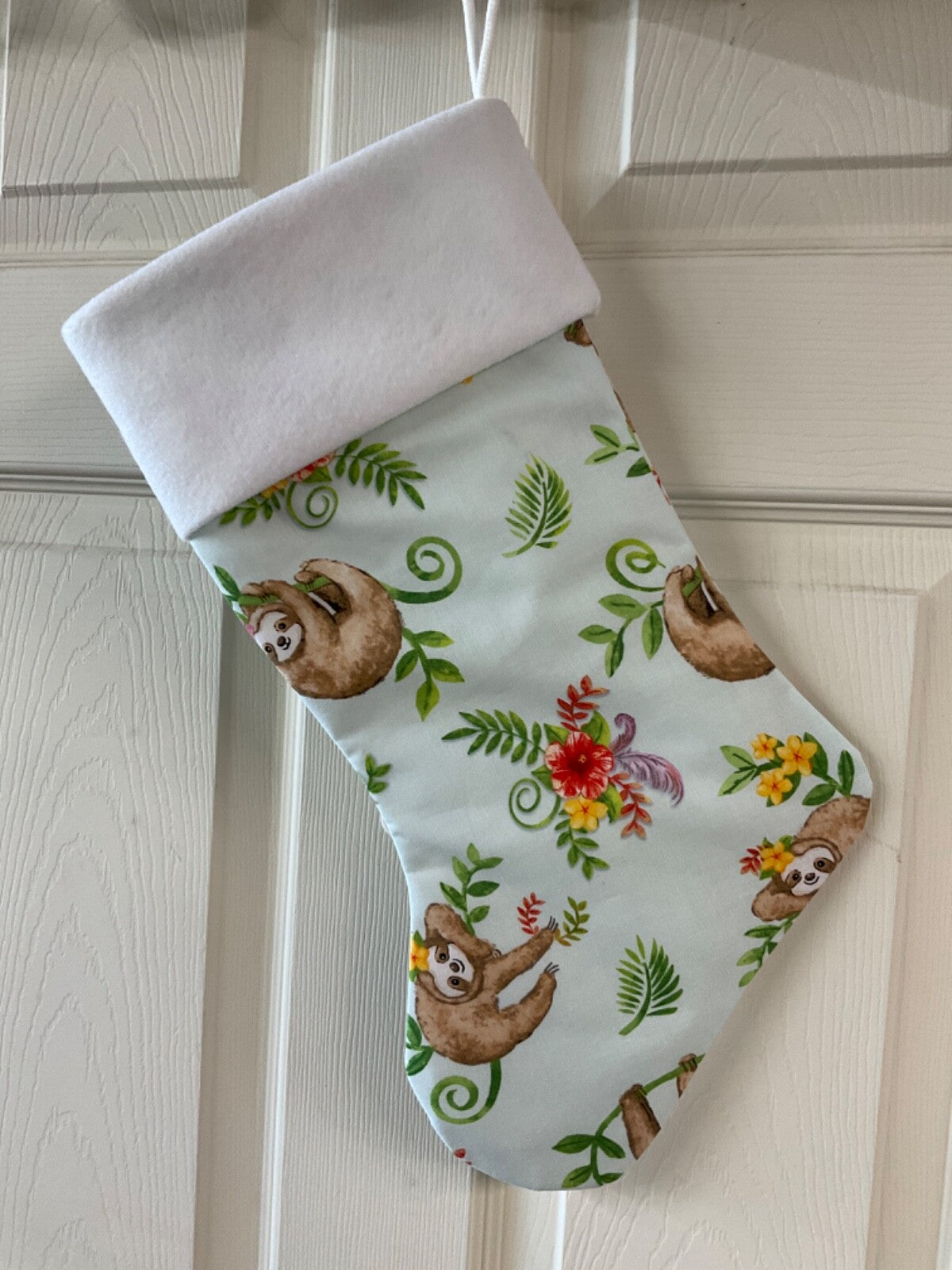 Sloth Christmas Stocking