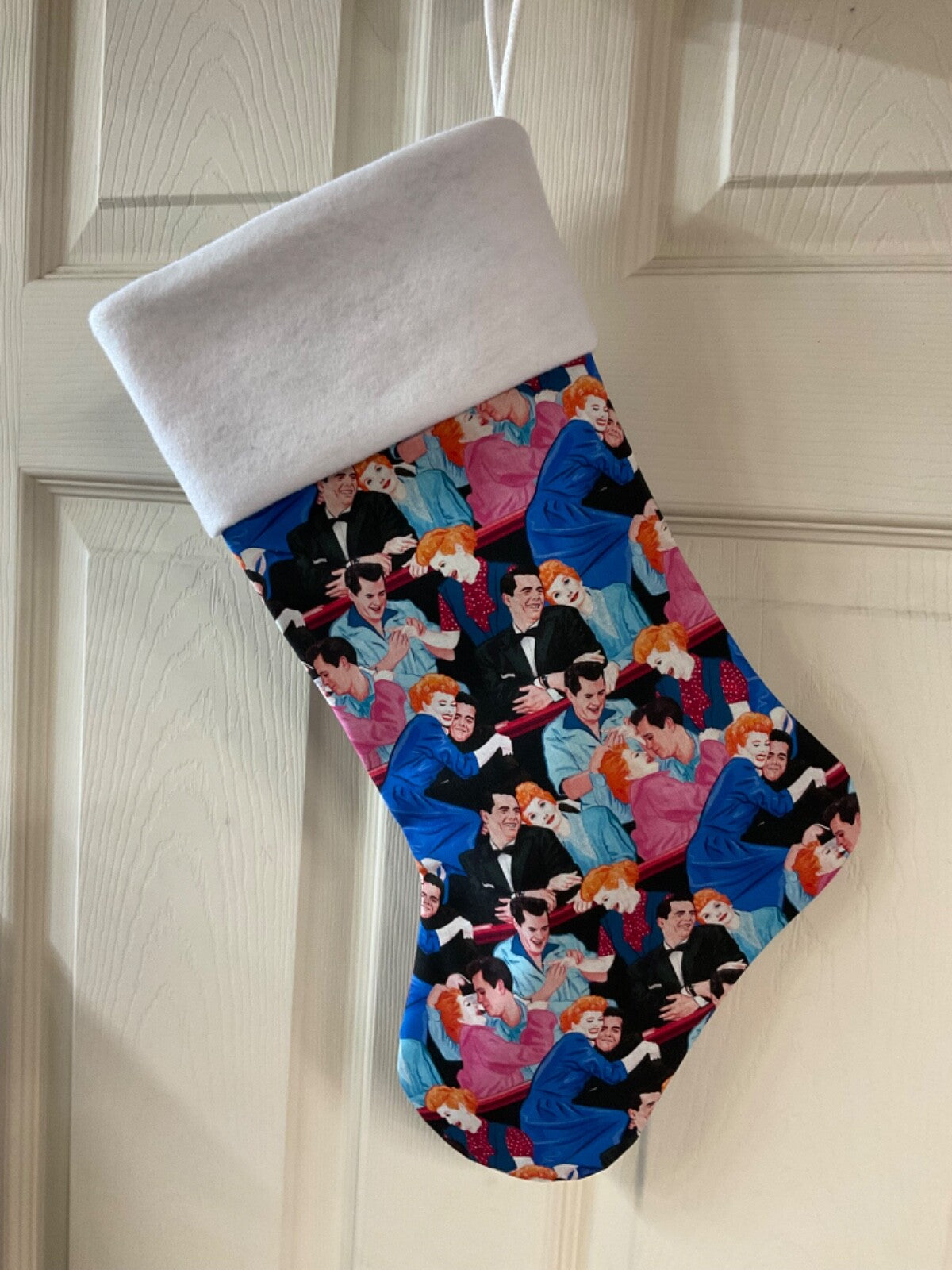 I love Lucy  Christmas Stocking
