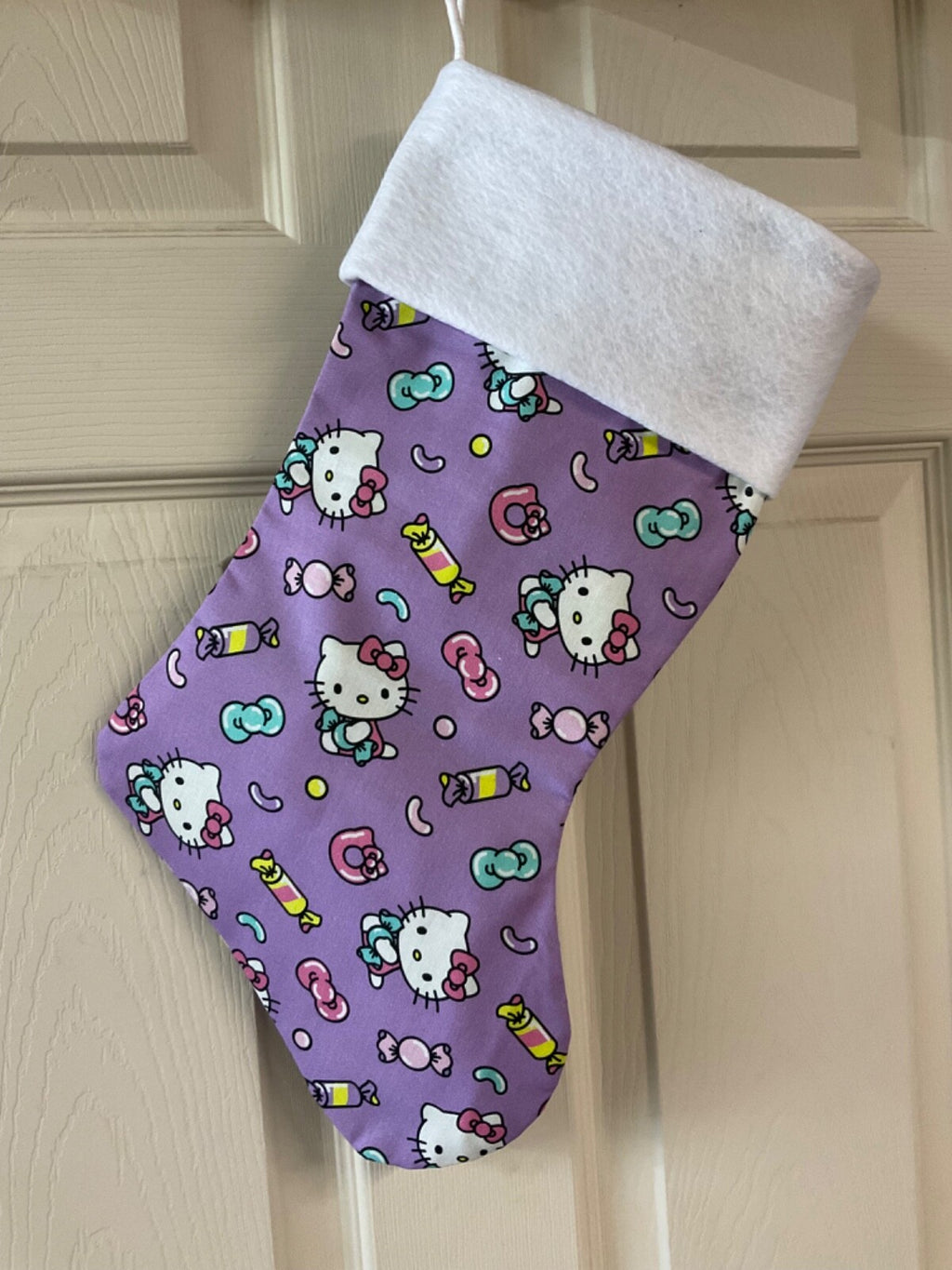 Hello Kitty  Lavender Christmas Stocking