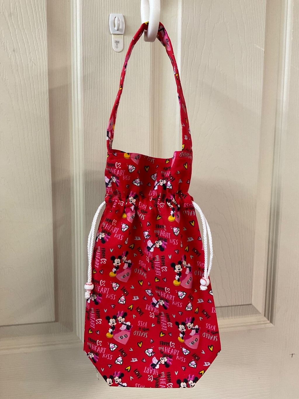 Handmade wine bottle gift bag #5