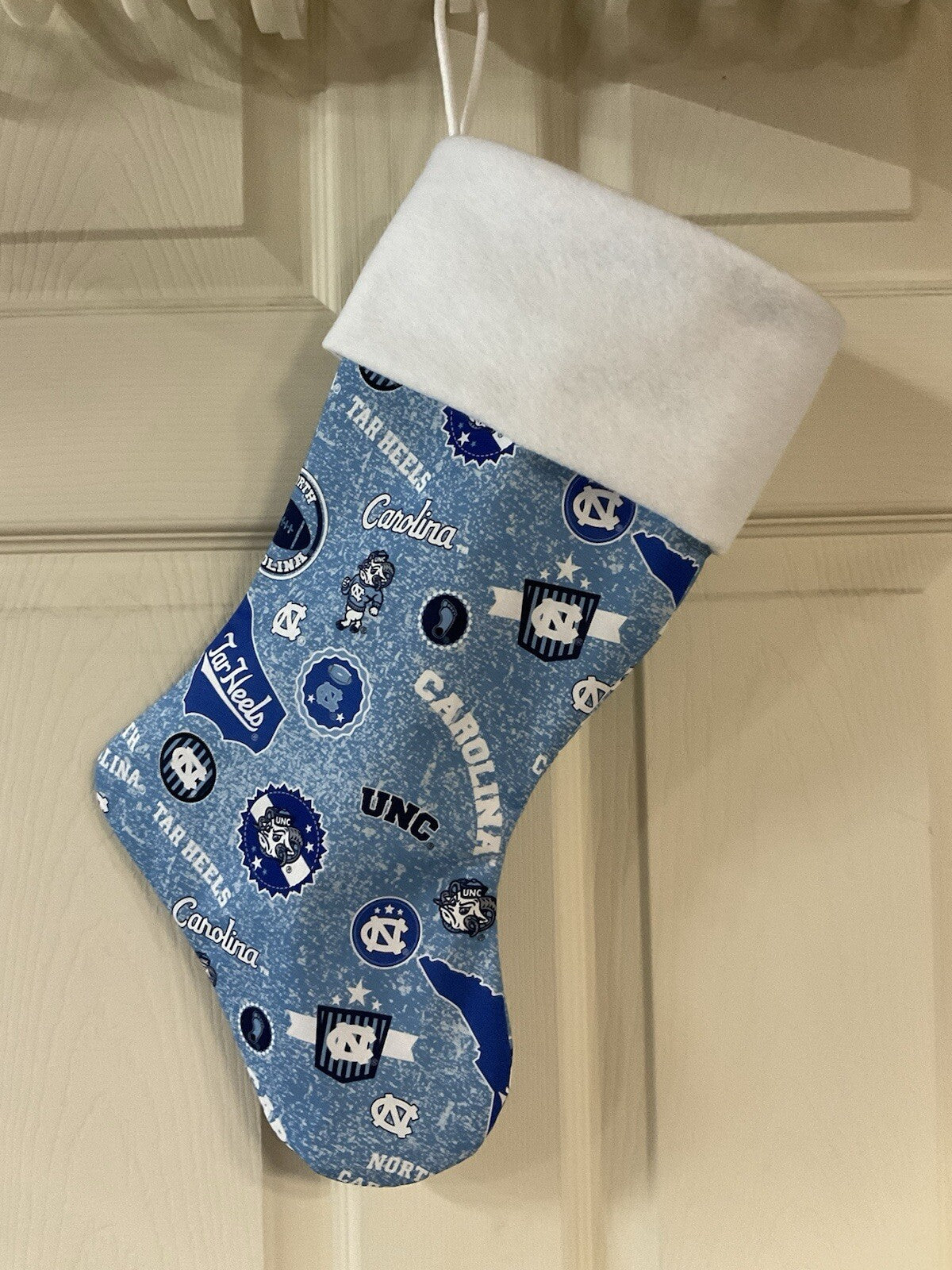 North Carolina Tarheels State design Christmas Stocking
