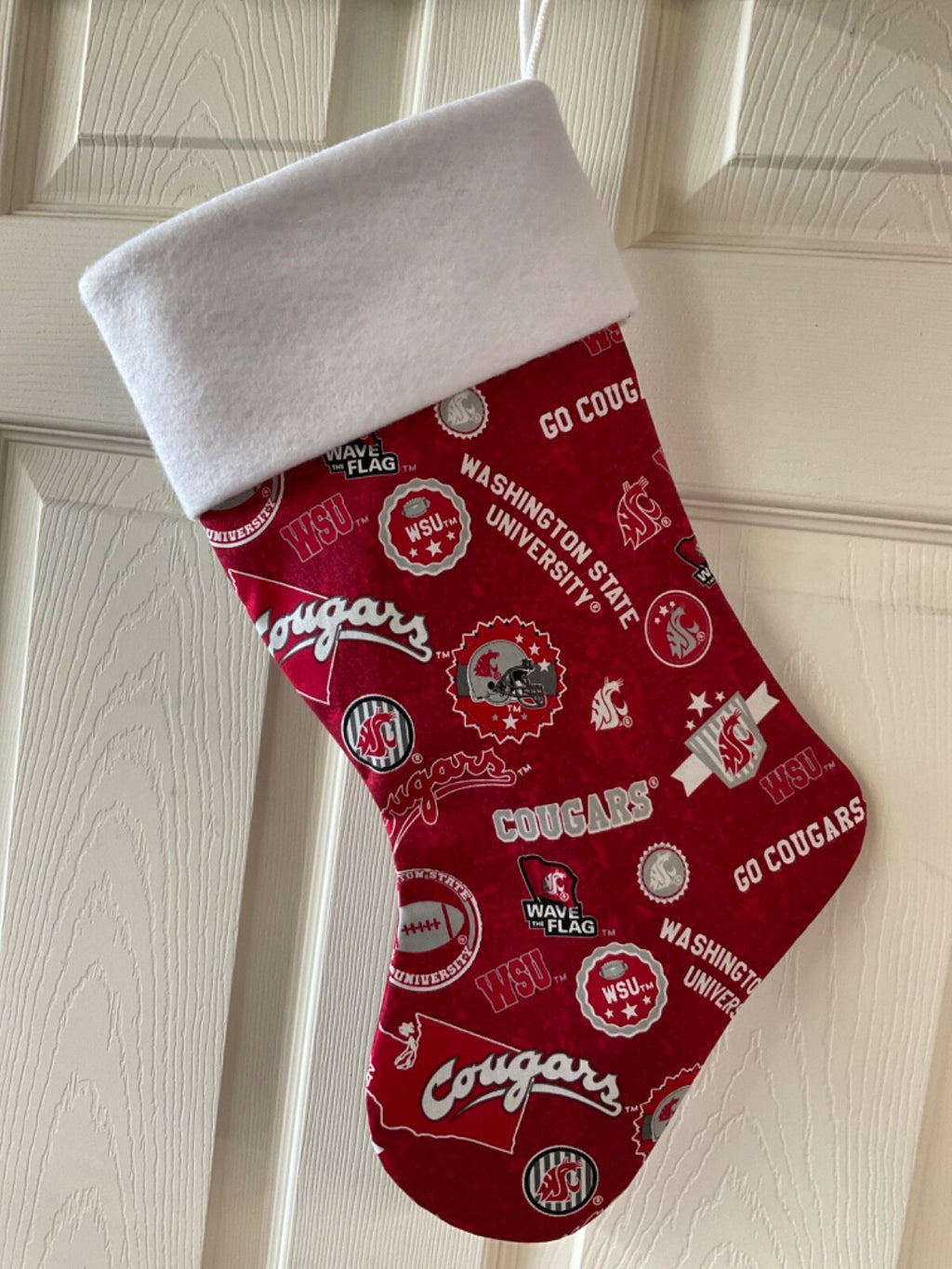 Washington State University Cougars (state design) Christmas Stocking