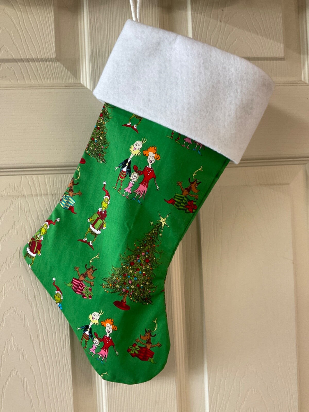 The Grinch ( green) Christmas Stocking