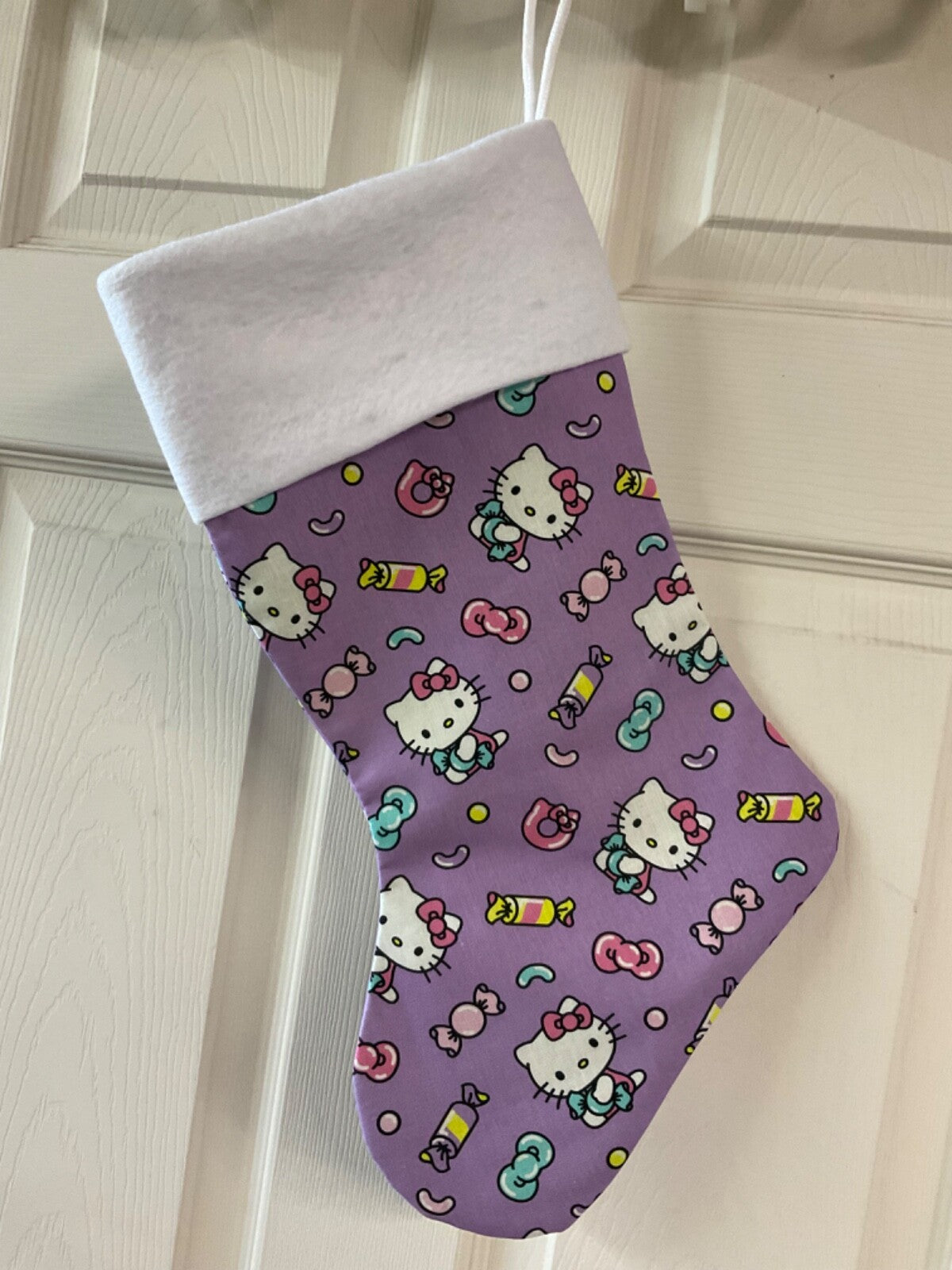 Hello Kitty  Lavender Christmas Stocking