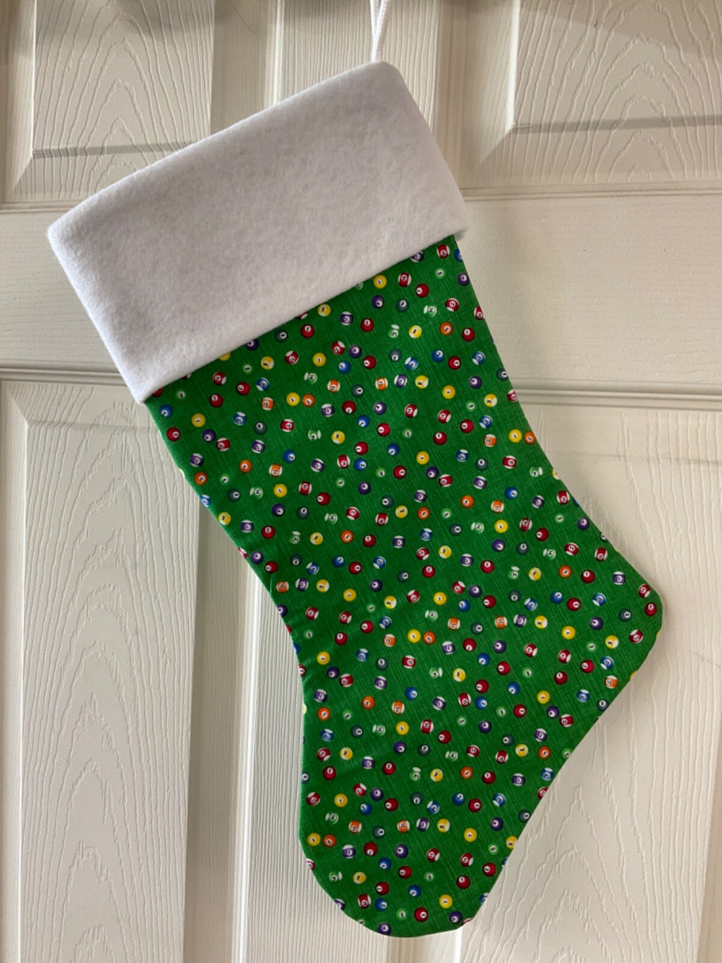 Pool balls * Christmas Stocking