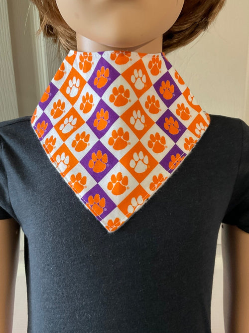 Clemson Tigers Handmade bib,
