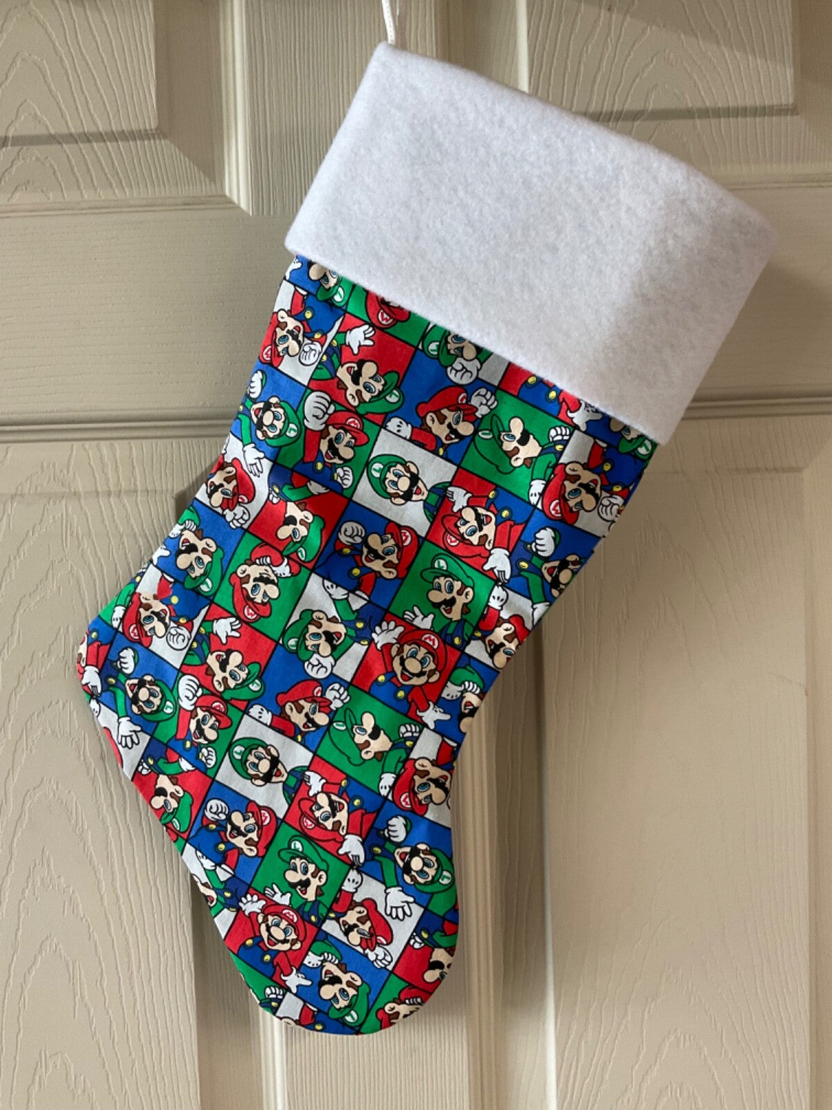 Super Mario and Louigi Christmas Stocking