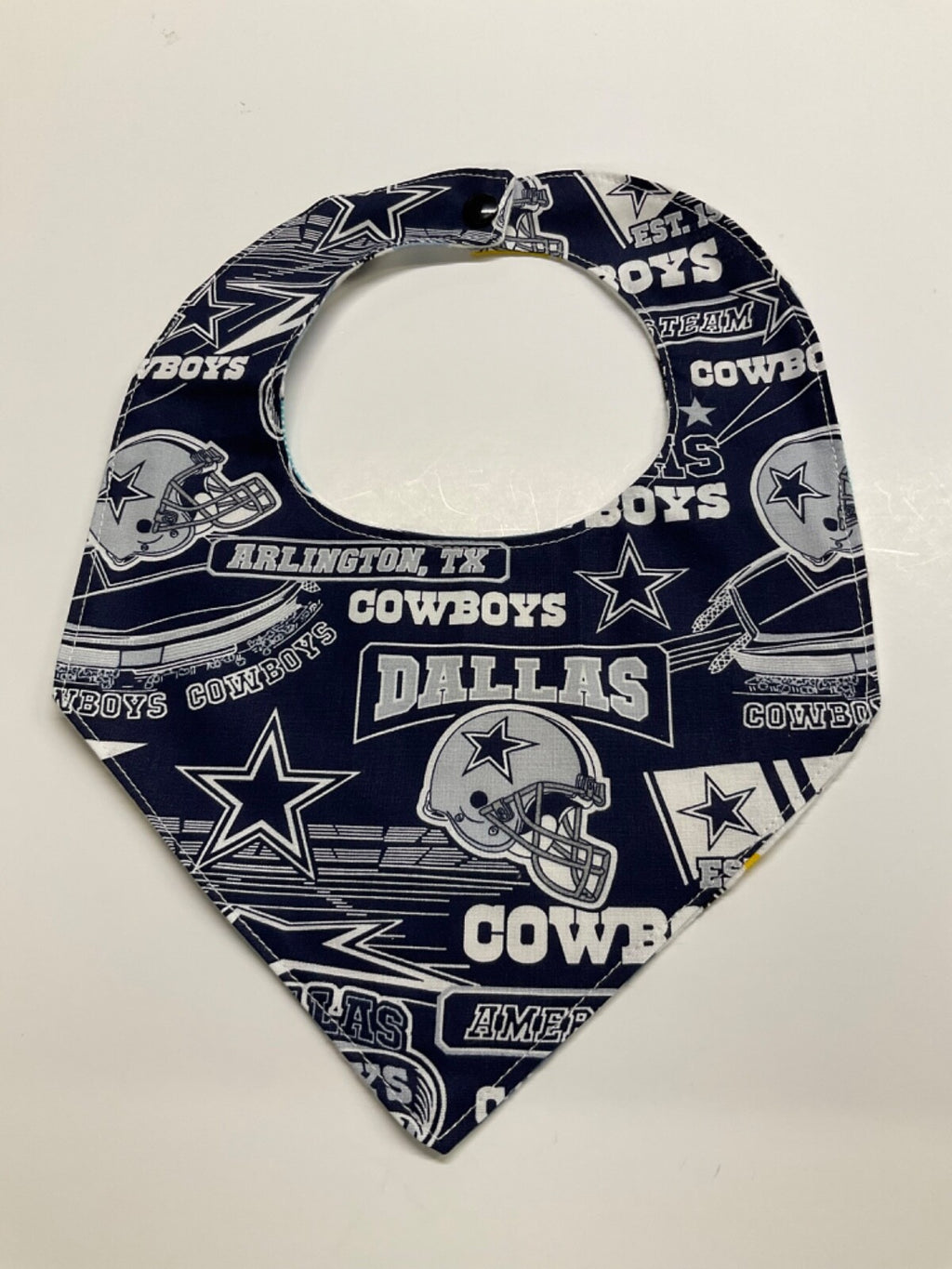DALLAS COWBOYS Handmade bib, reversible