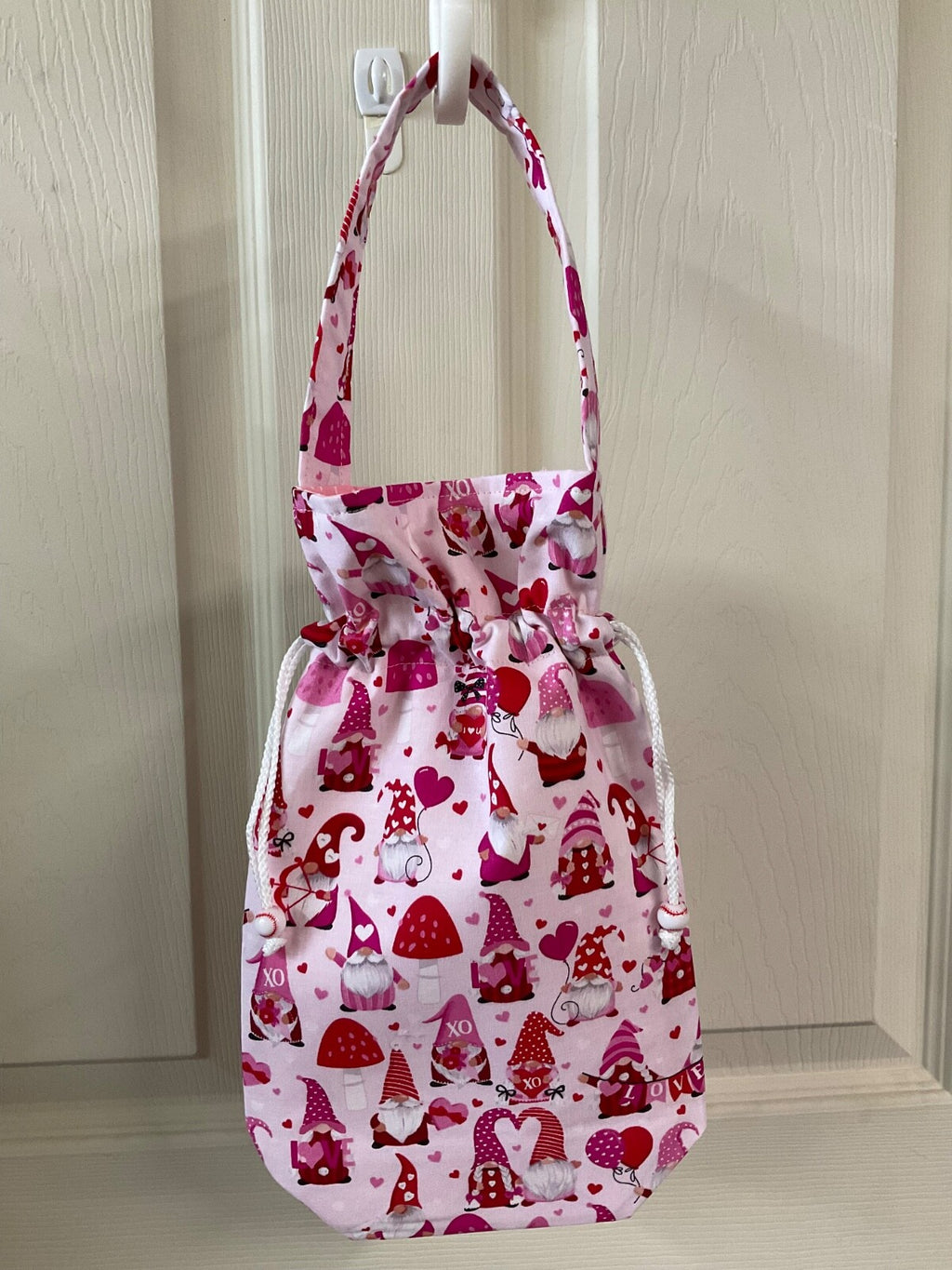 Handmade wine bottle gift bag #4