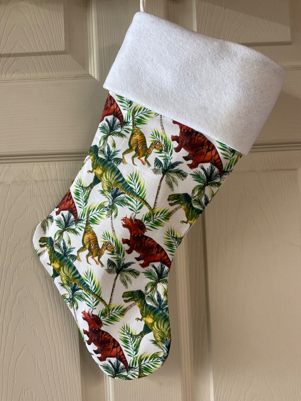 Dinosaurs Christmas Stocking