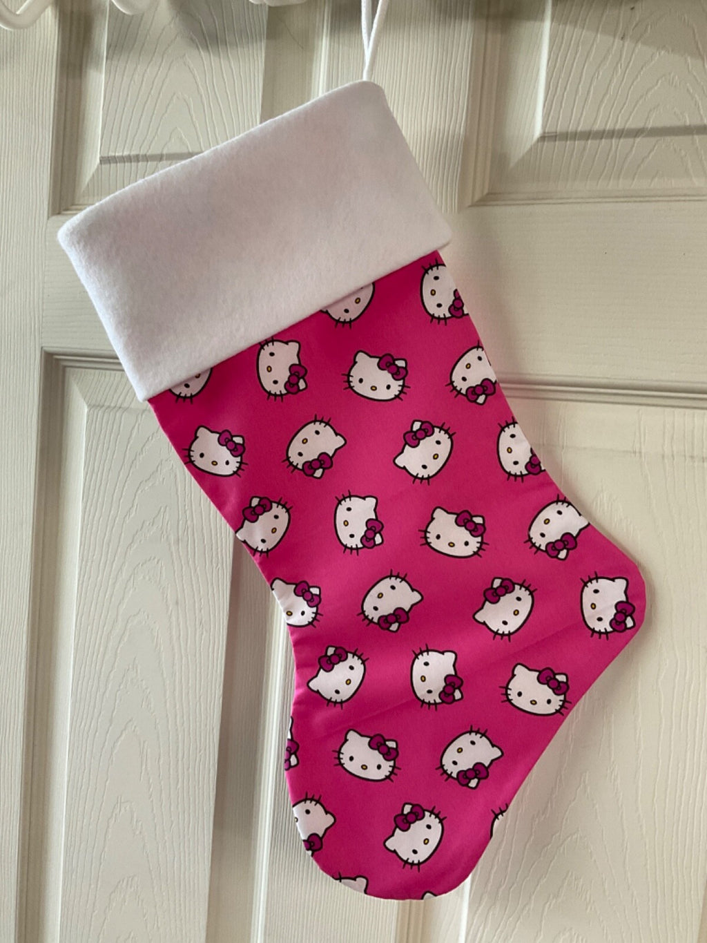 Hello Kitty hot pink Ribbon Christmas Stocking