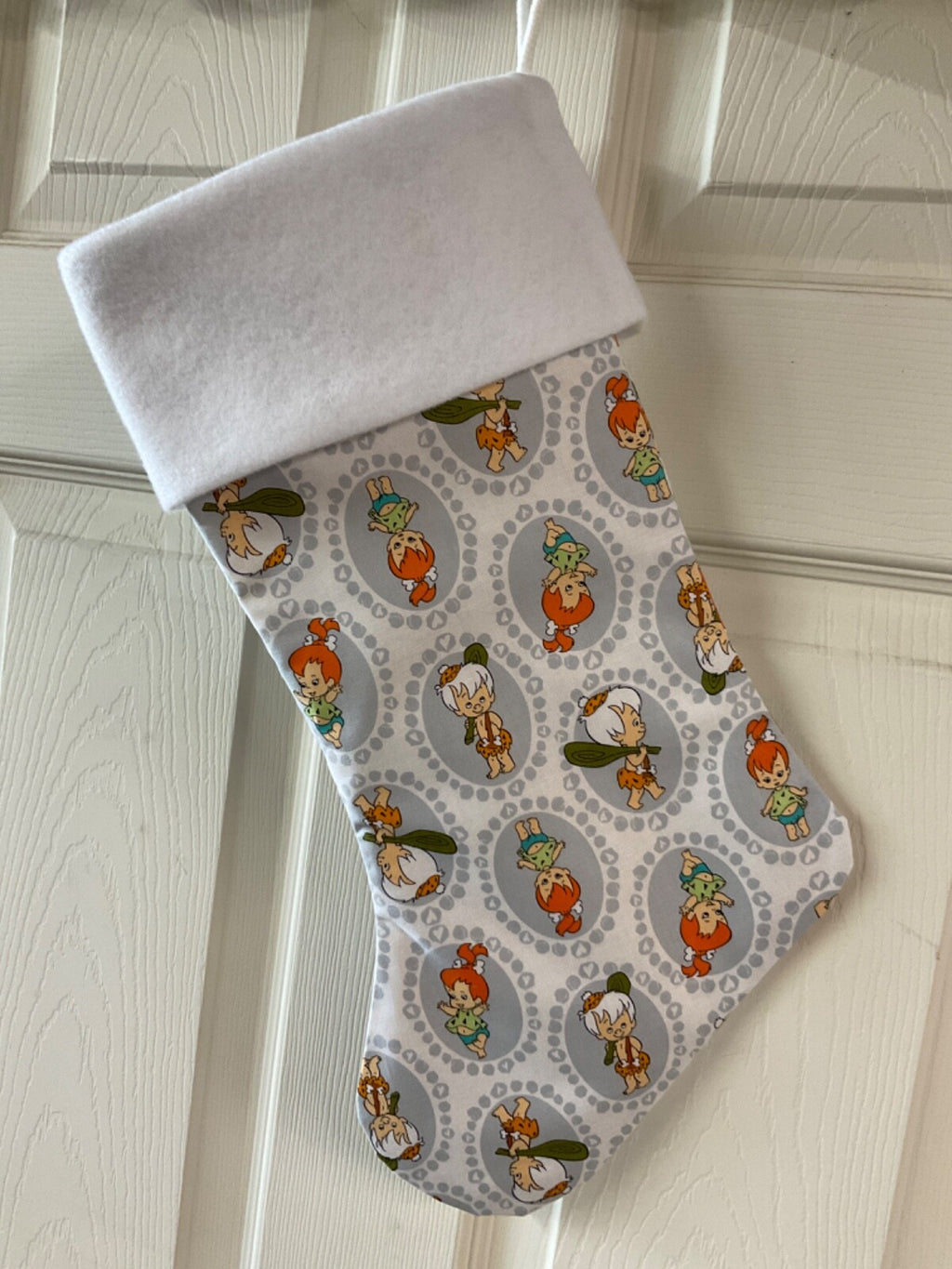 Bam bam and Pebbles Christmas Stocking