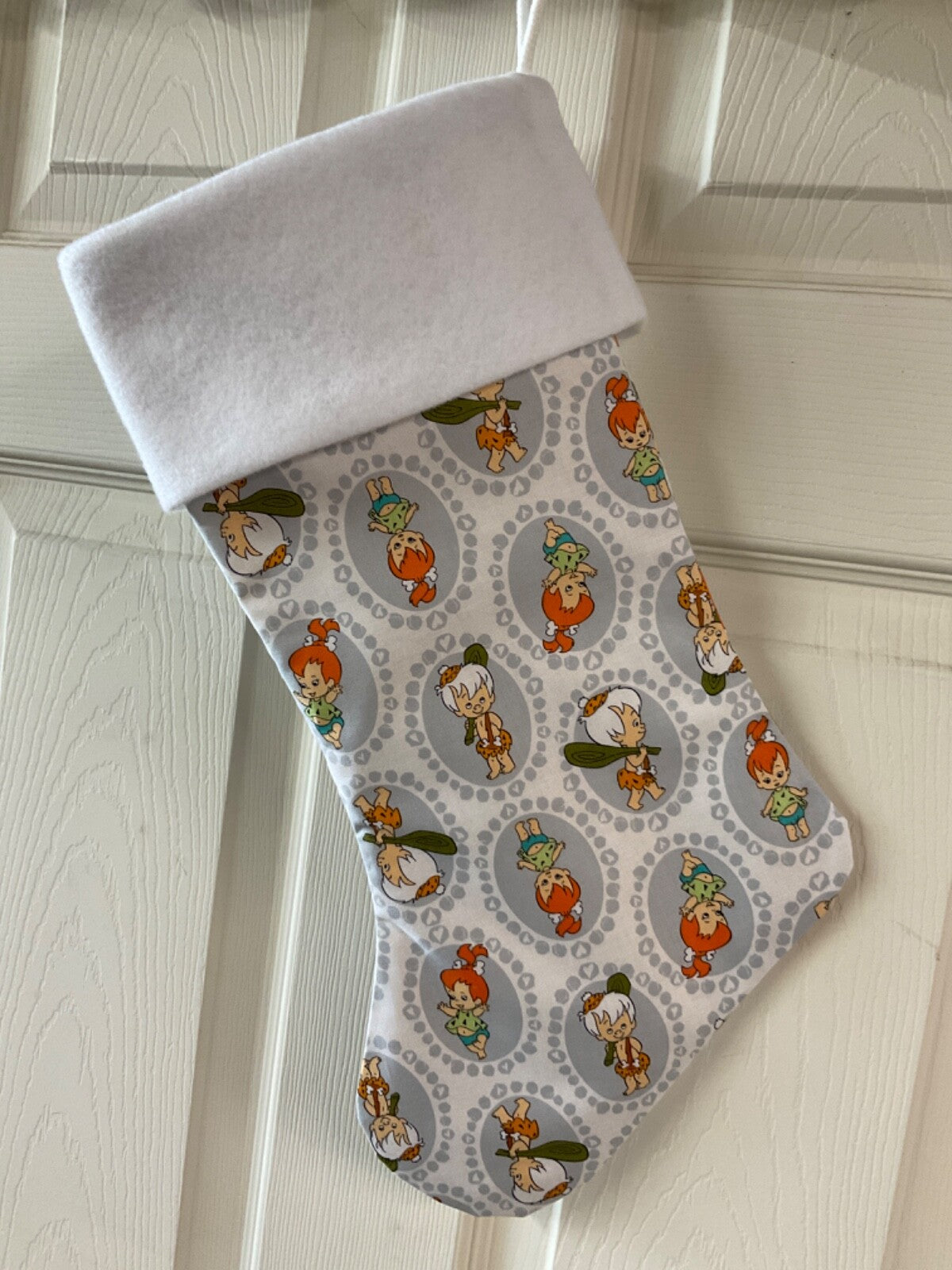 Bam bam and Pebbles Christmas Stocking