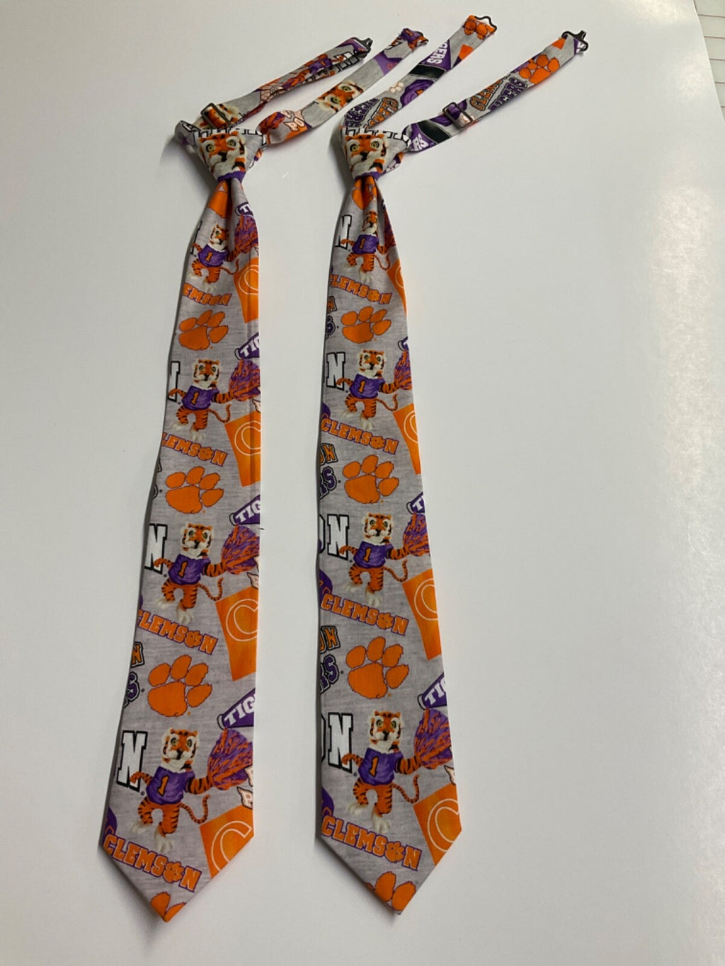 Clemson Tigers kids to pre teens Pre-tied  Ties