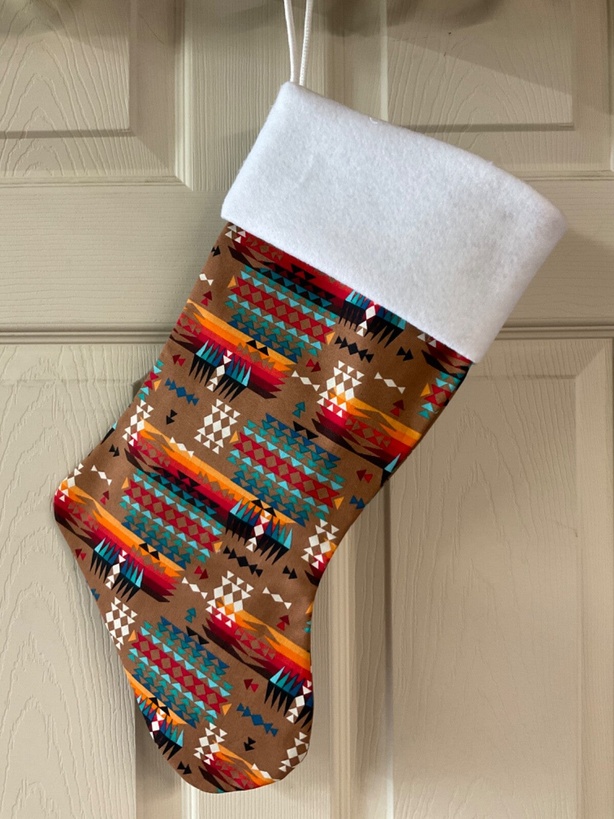 African pattern ** Christmas Stocking