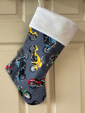 Motorcycle Logo Christmas Stocking