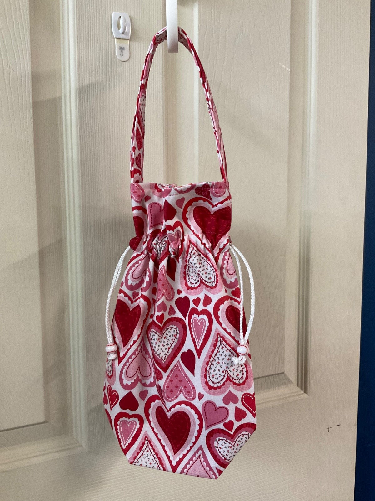 Handmade wine bottle gift bag #10