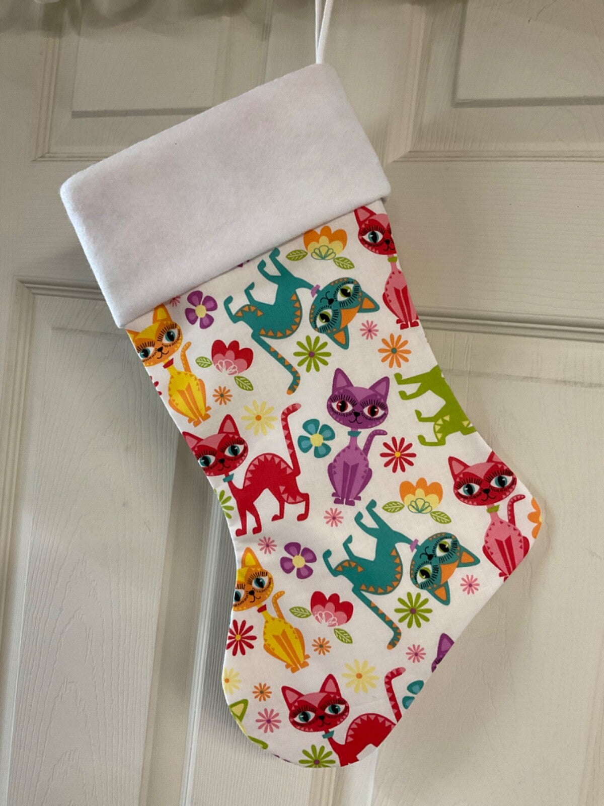 Animated Cats  Christmas Stocking