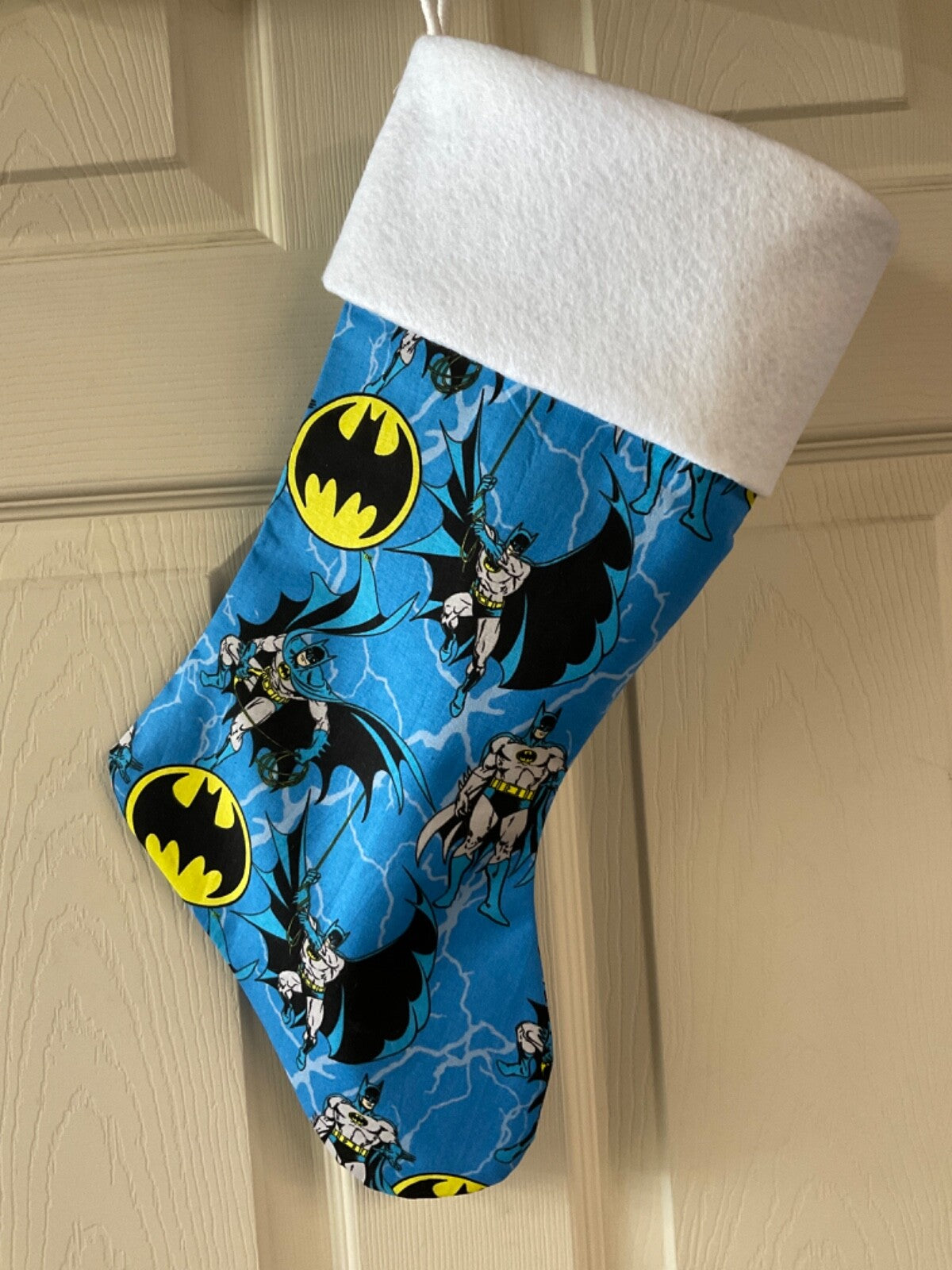 Batman (blue) Christmas Stocking