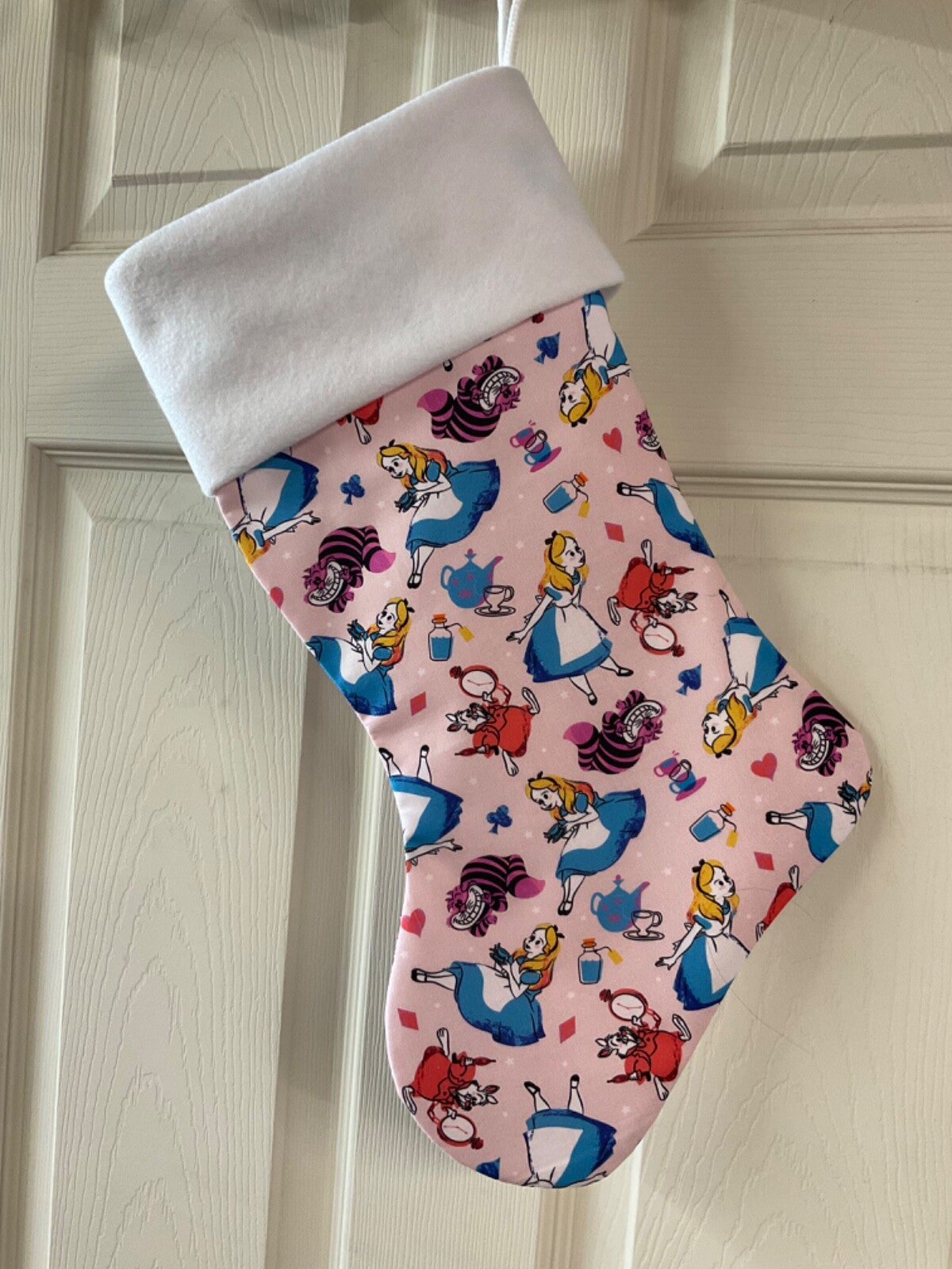 Alice in Wonderland  Christmas Stocking