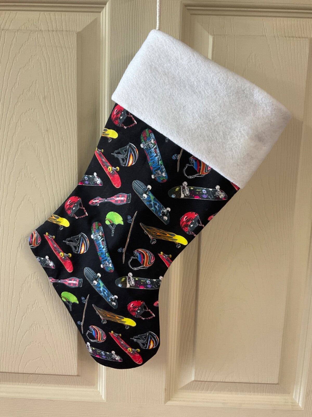 Skateboard Christmas Stocking