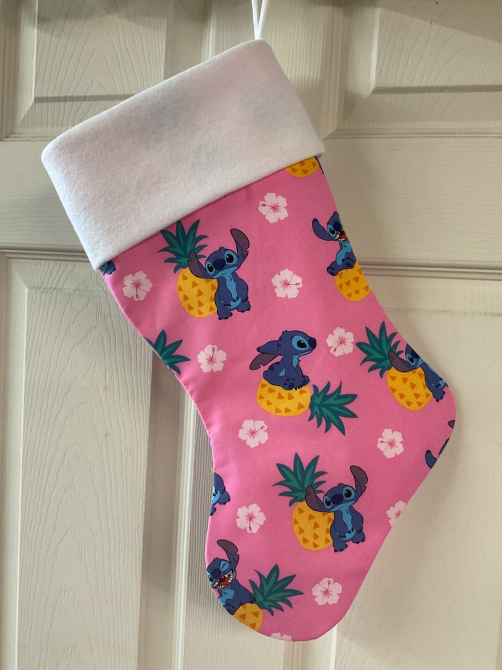 Stitch with Pine Apple Christmas Stocking