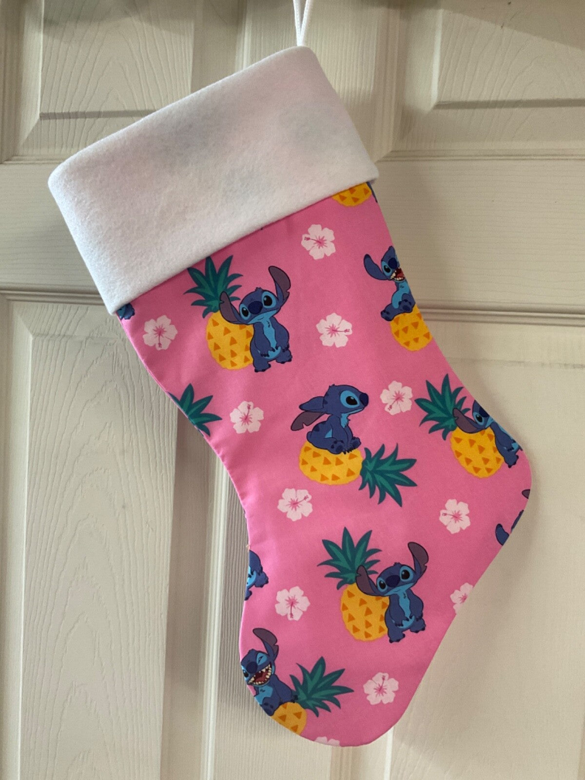 Stitch with Pine Apple Christmas Stocking