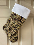 Leopard Christmas Stocking
