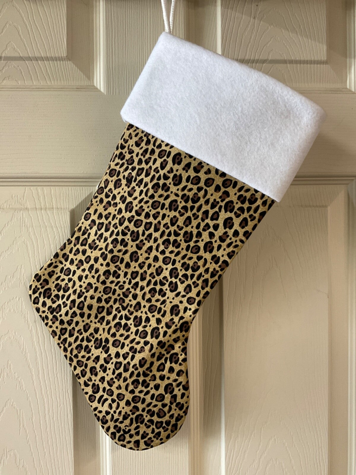 Leopard Christmas Stocking