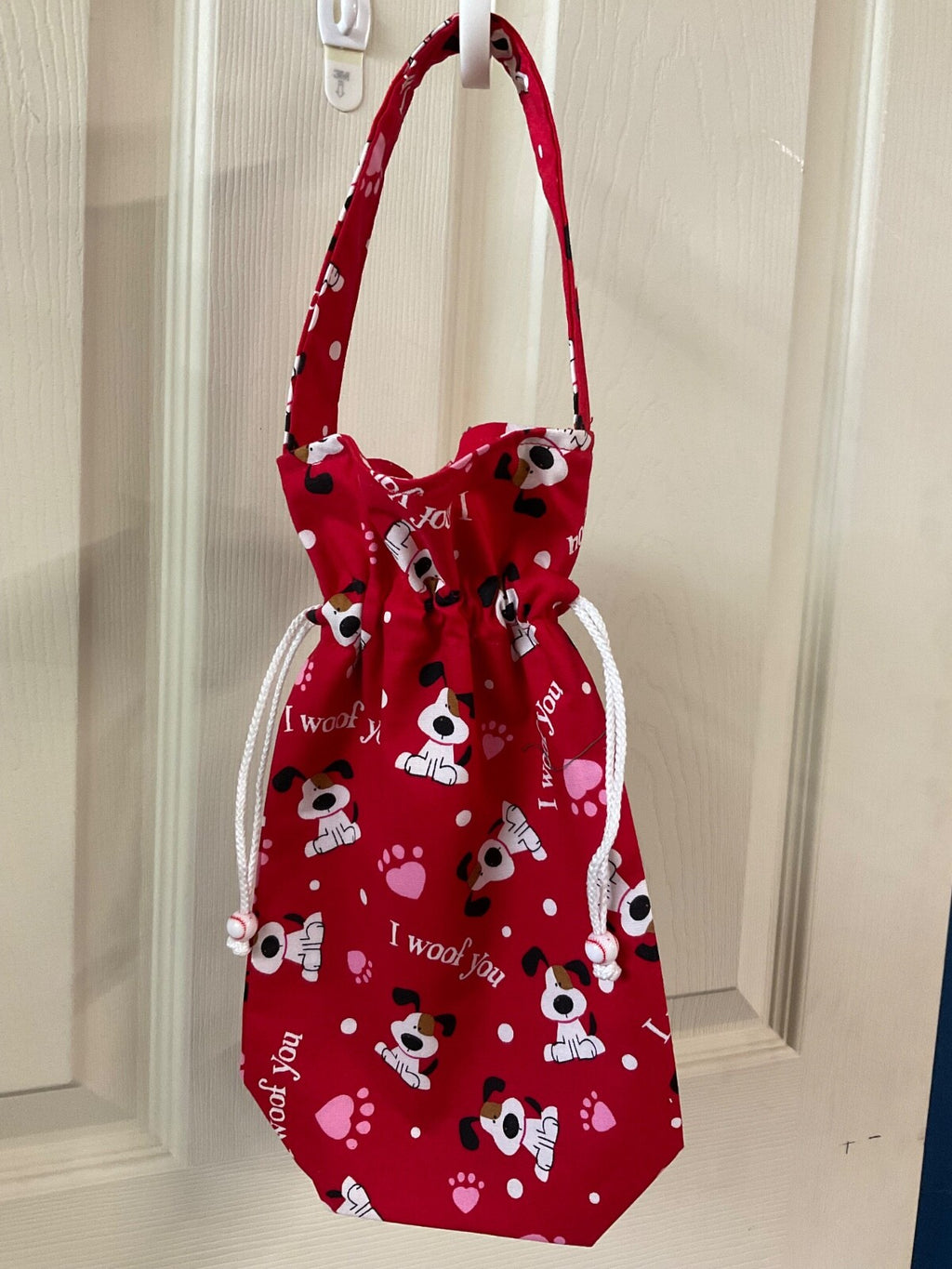 Handmade wine bottle gift bag #9
