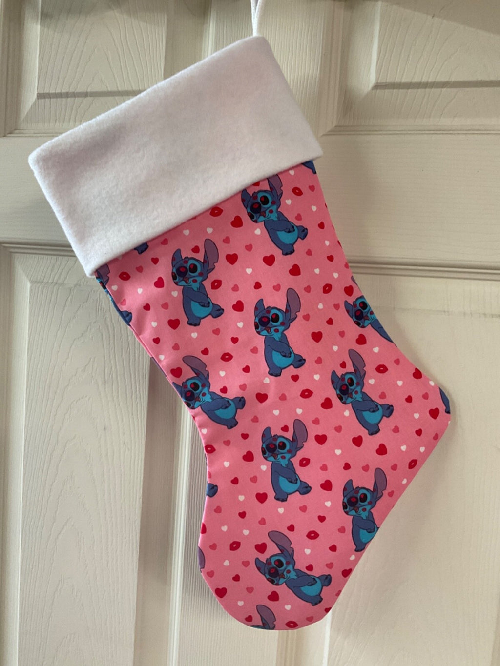 Stitch with Heart Christmas Stocking