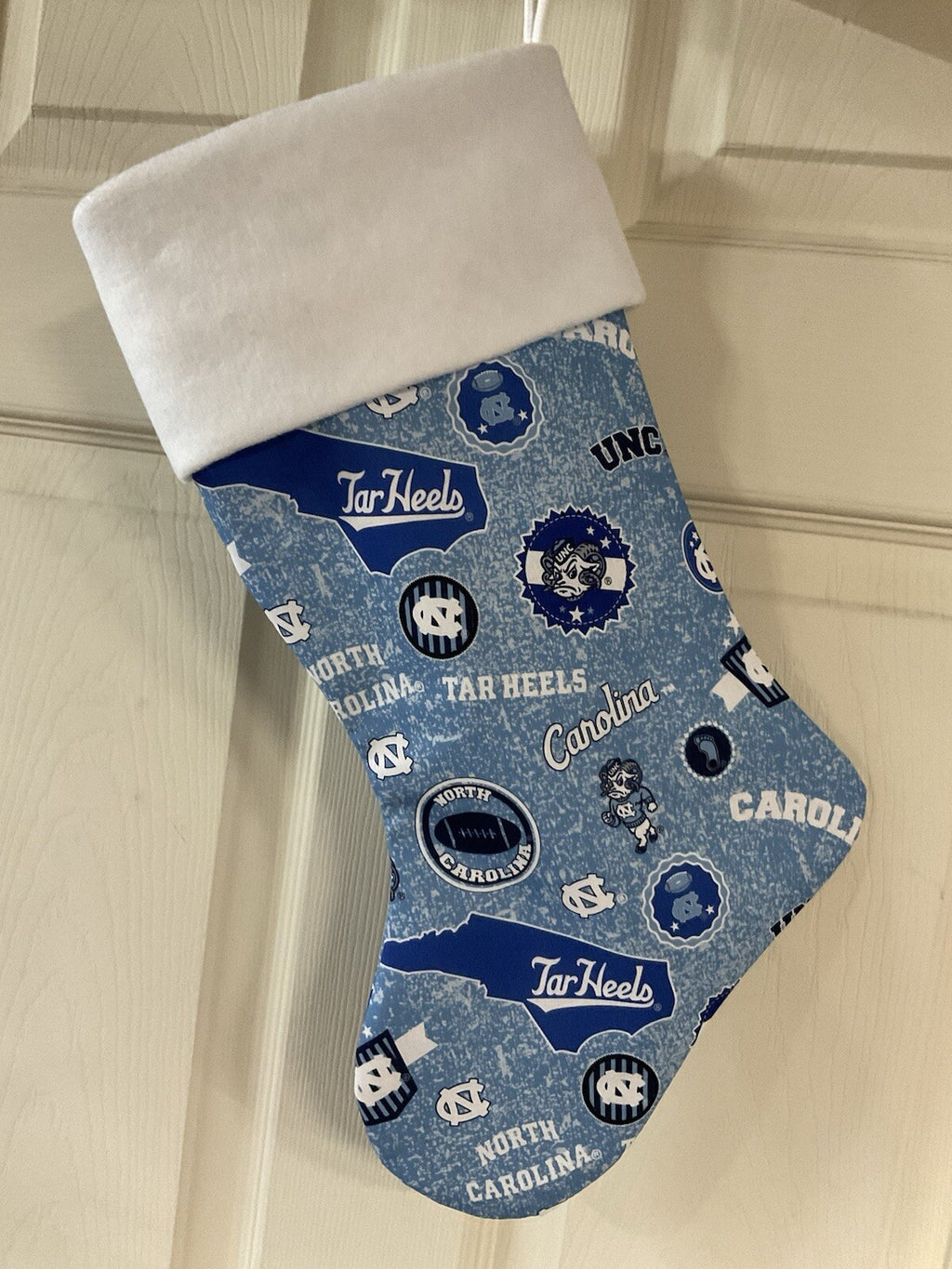 North Carolina Tarheels State design Christmas Stocking