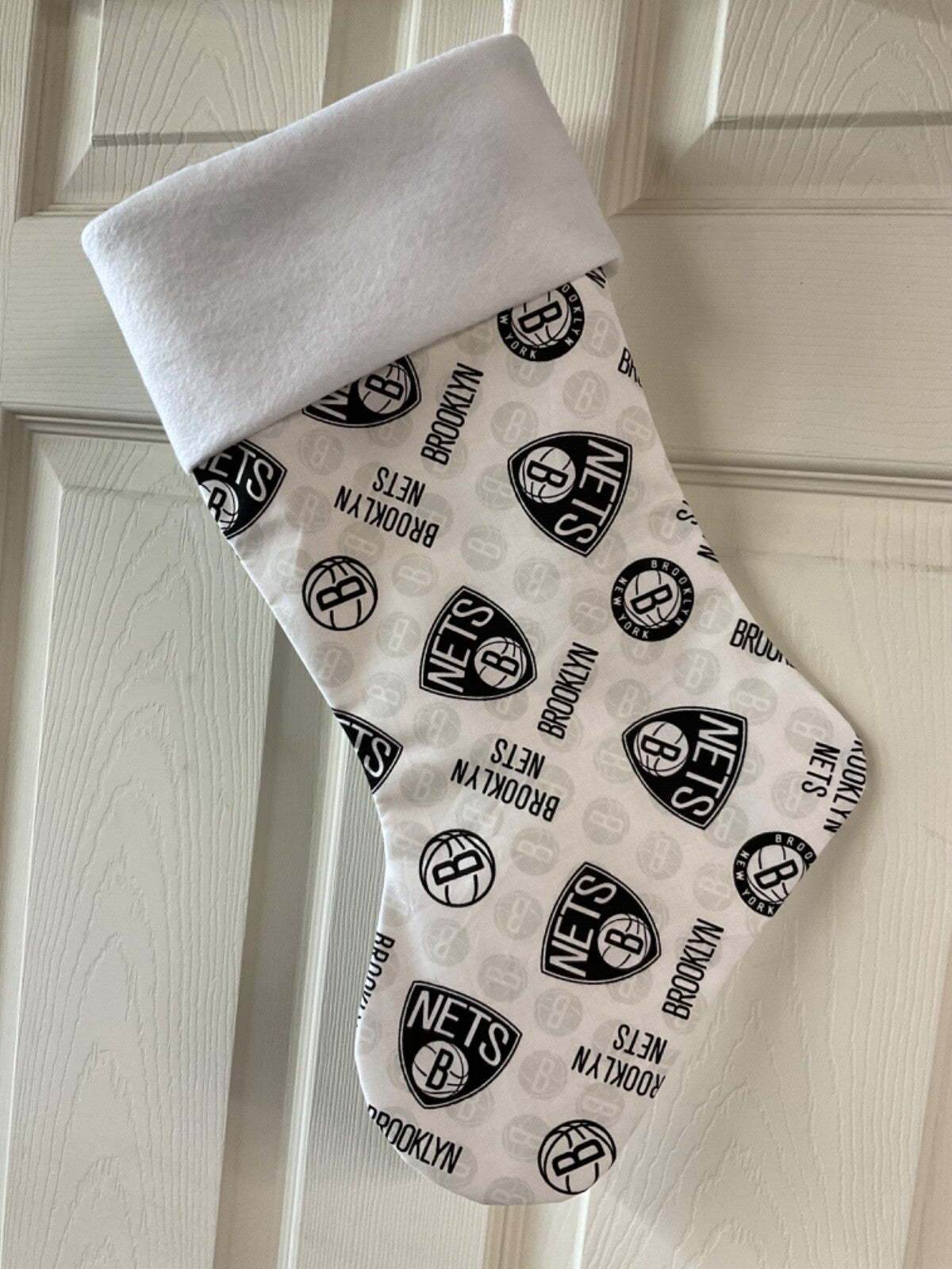 Brooklyn Nets  (White) Christmas Stocking