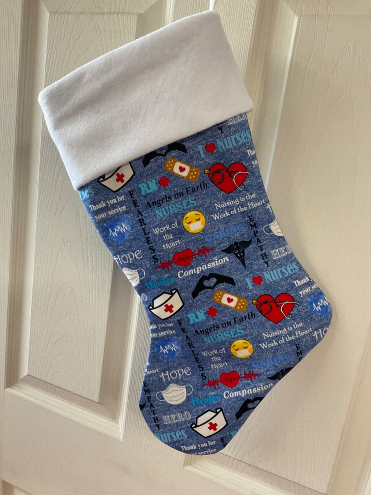 I Love Nurse Christmas Stocking