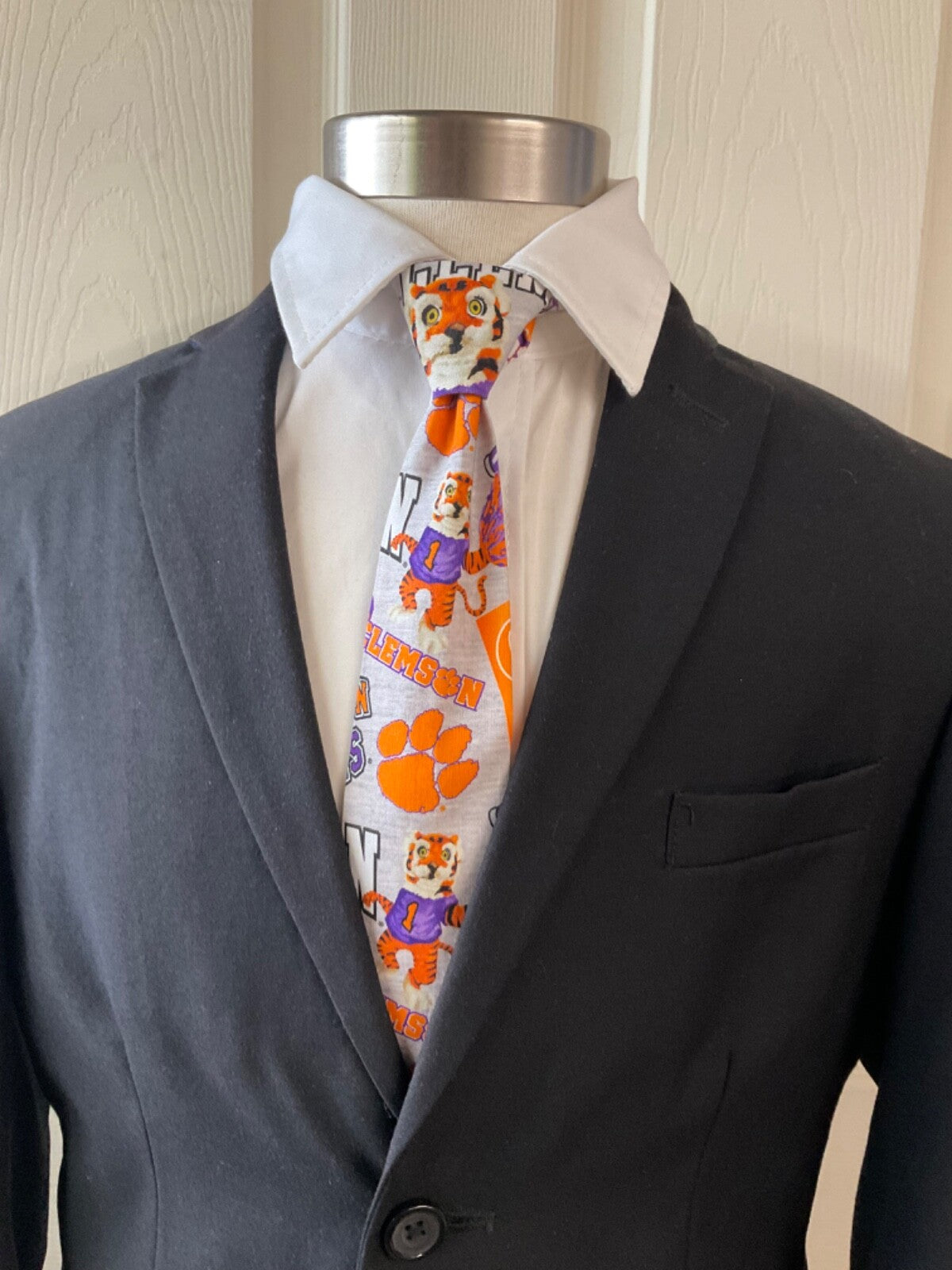 Clemson Tigers kids to pre teens Pre-tied  Ties